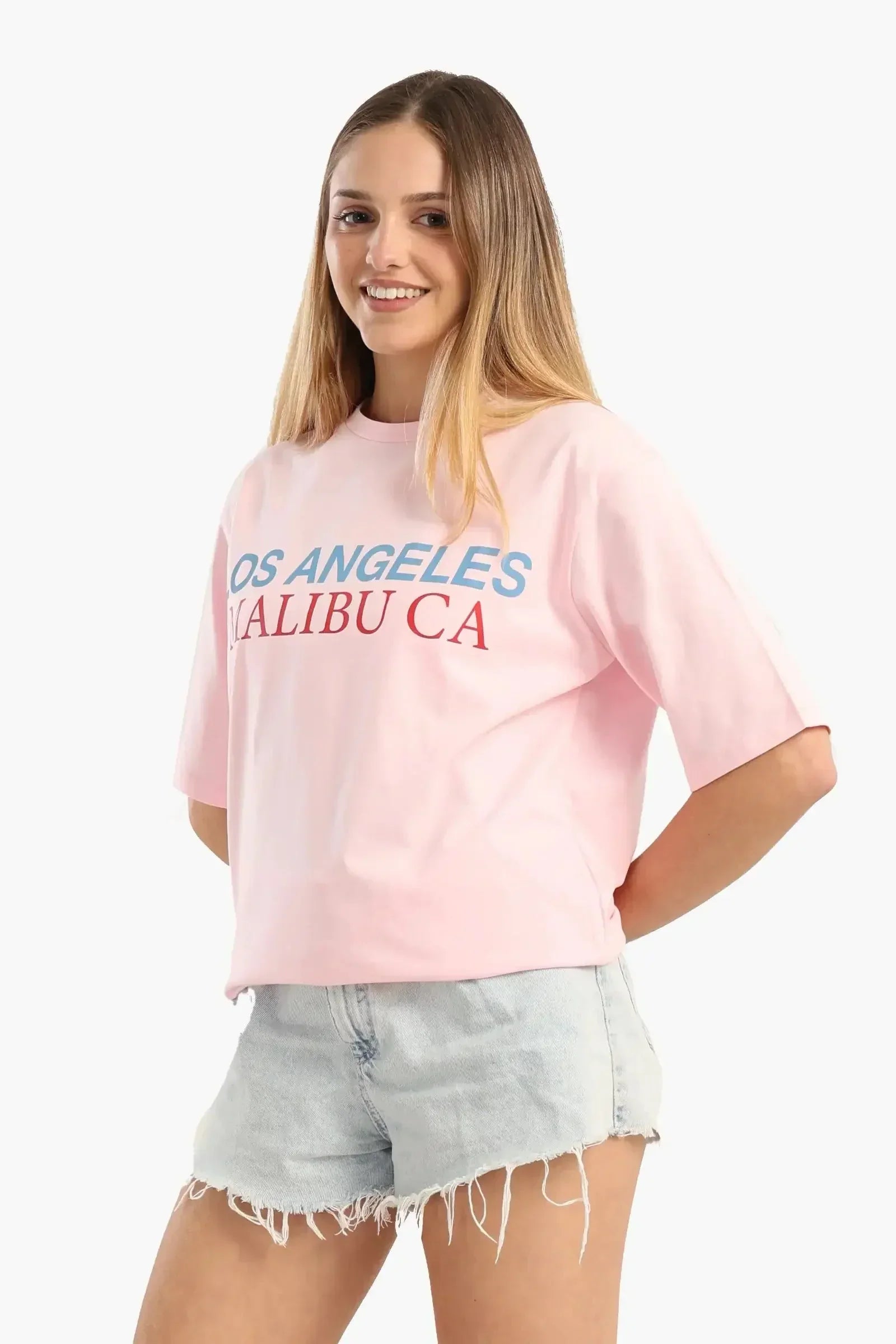 Carina - Pink Slip-On T-Shirt 3