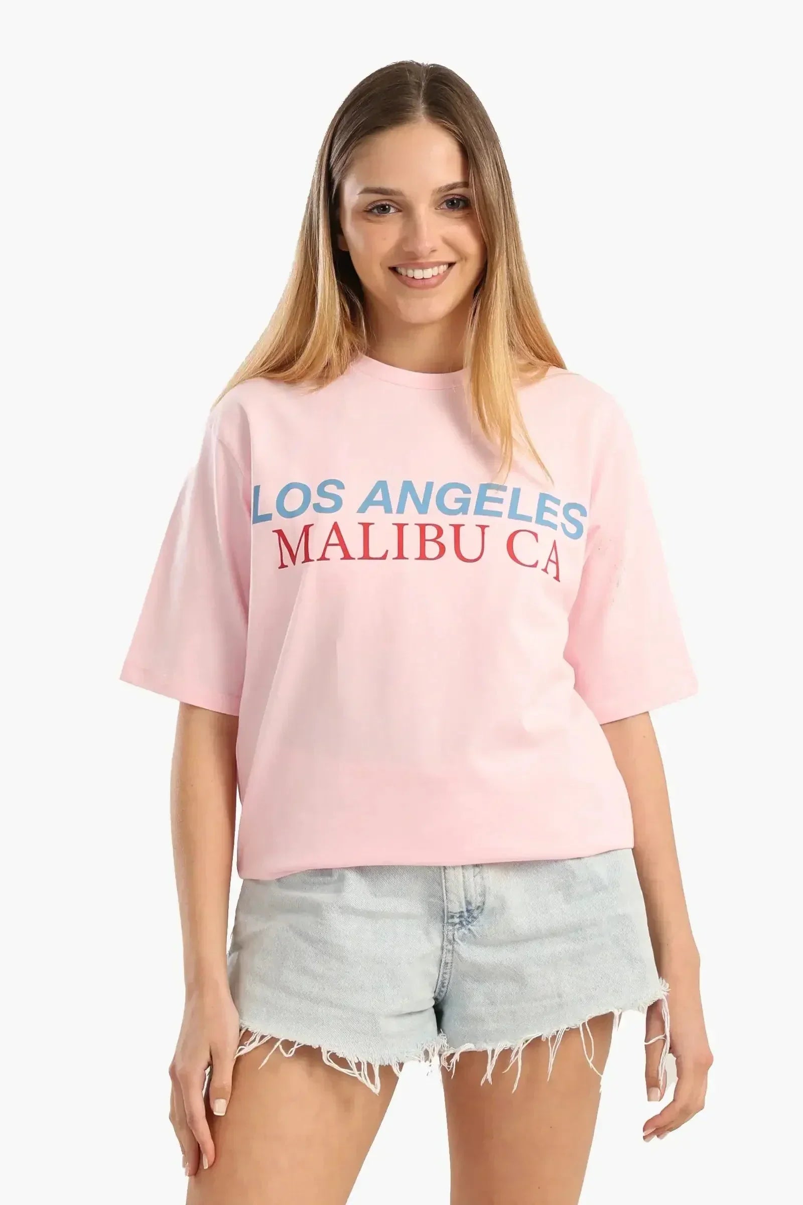 Carina - Pink Slip-On T-Shirt 2
