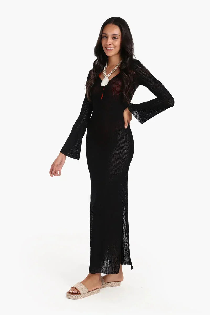 Knitted Long Beach Dress - Carina 4