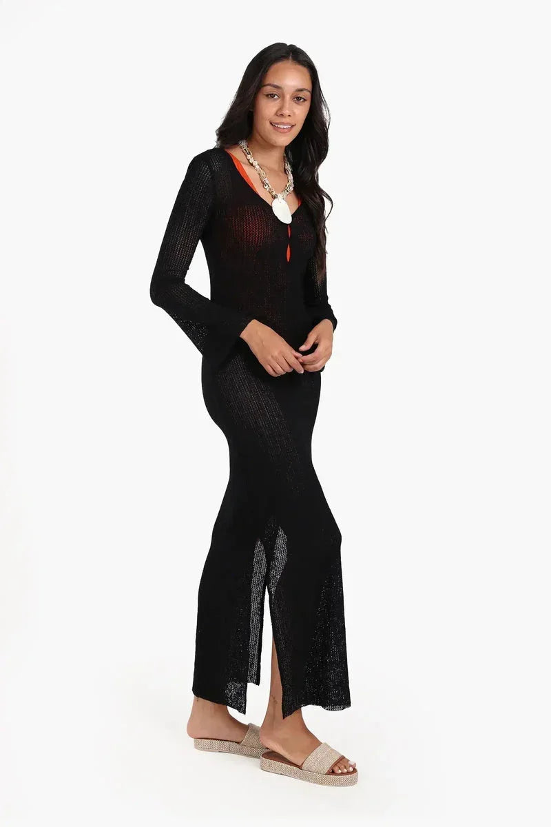 Knitted Long Beach Dress - Carina 13