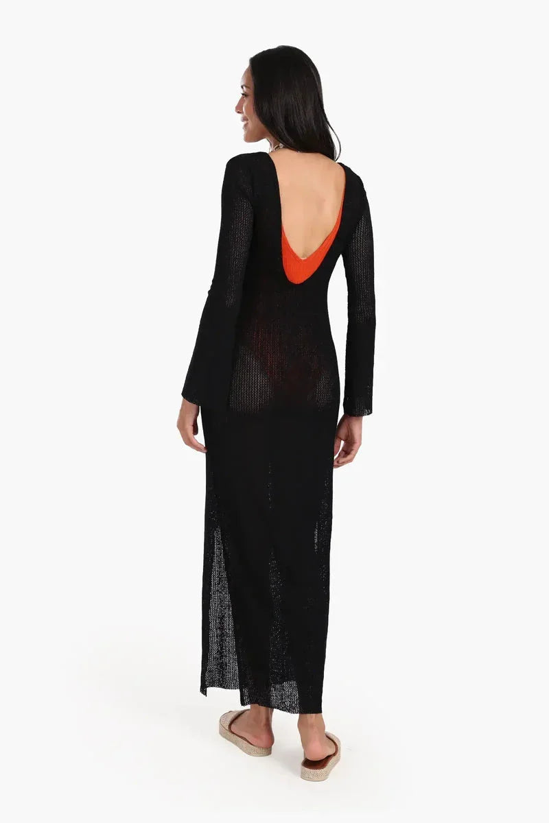 Knitted Long Beach Dress - Carina 7