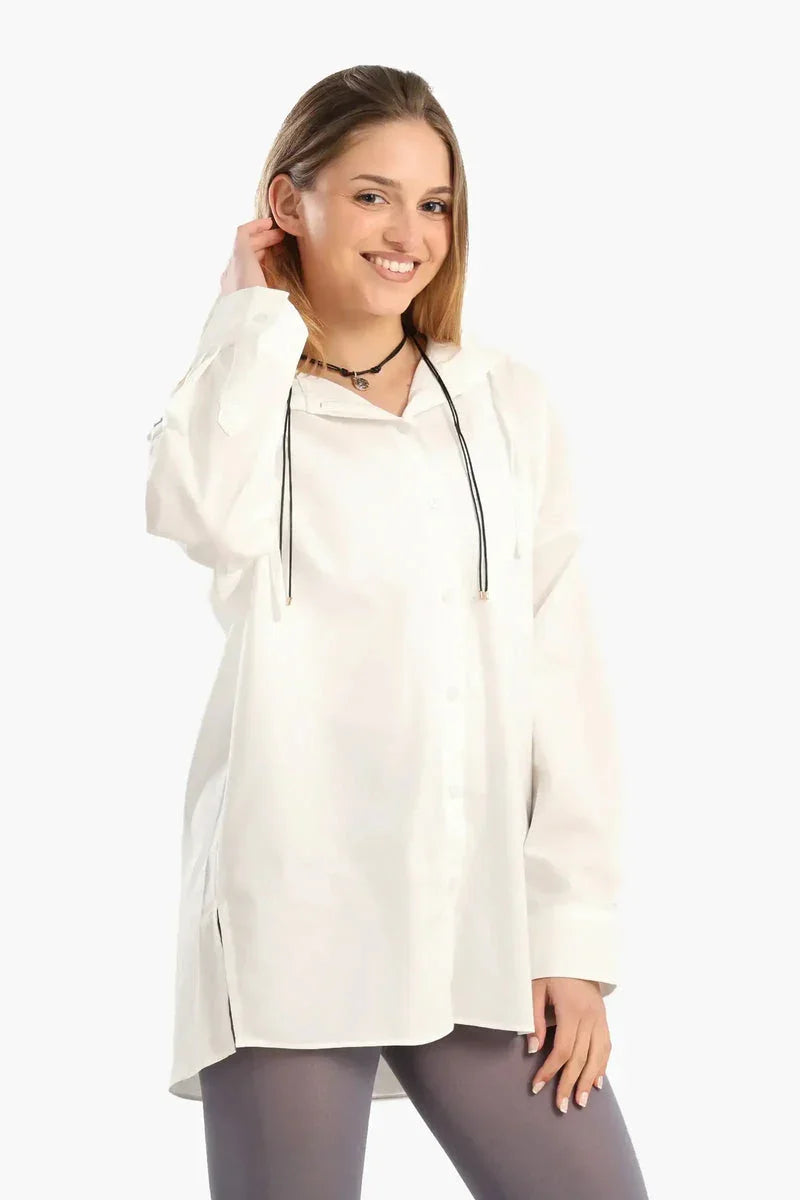 Carina - Relaxed-Fit Hooded Shirt 3