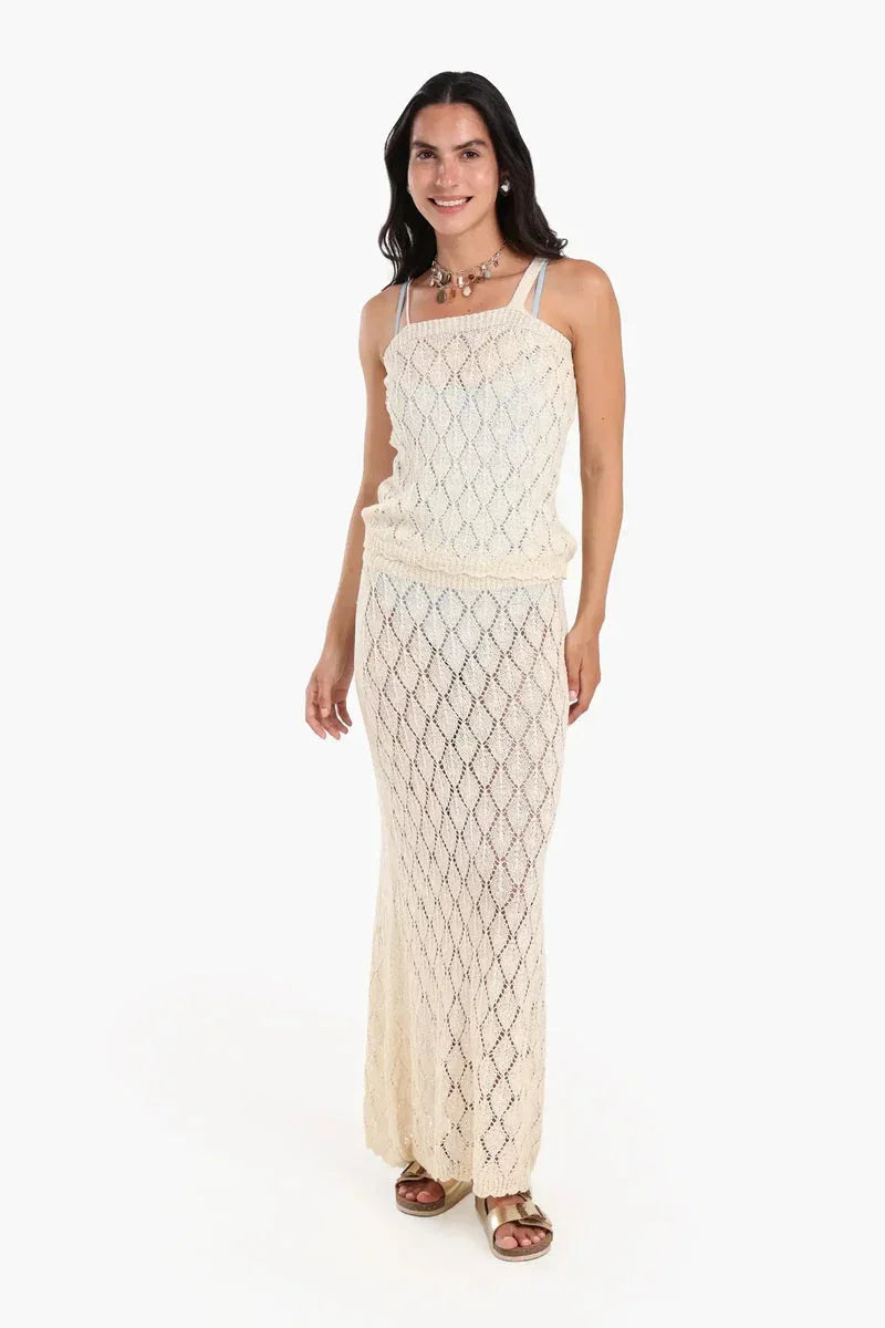 Sleeveless Knitted Beach Set - Carina 3