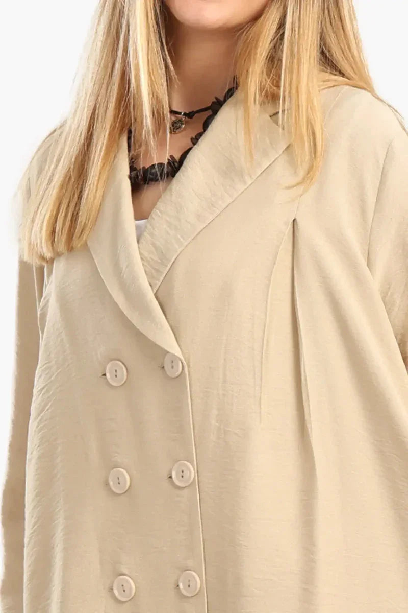 Carina - Double-Breasted Trench Cardigan 12