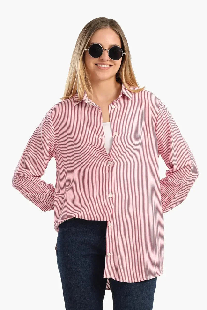 Classic Striped Poplin Shirt - Carina 3