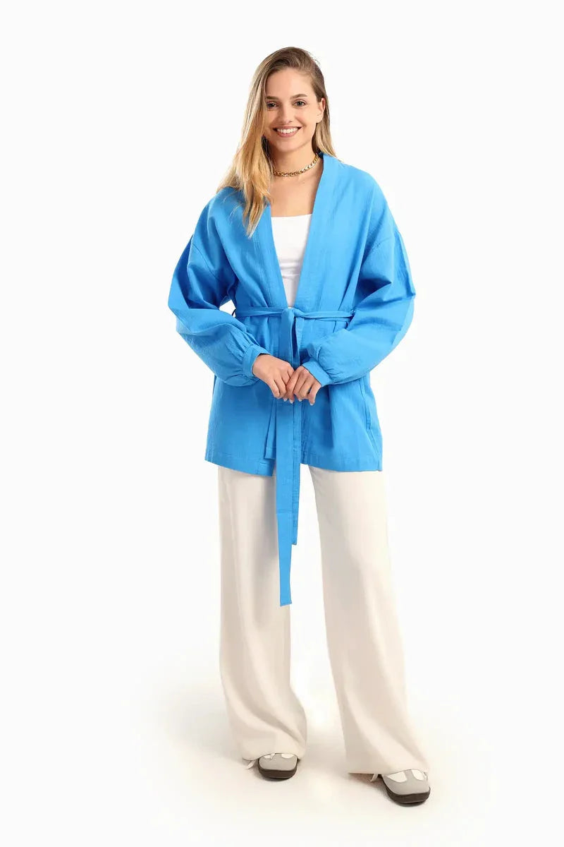 Carina - Tencel Open Front Cardigan 14