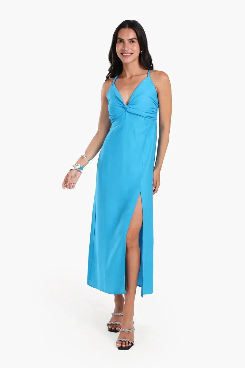 Carina - Crisscross Back Midi Dress 2