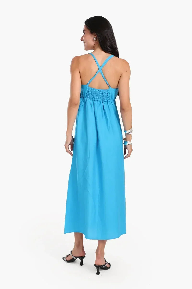 Carina - Crisscross Back Midi Dress 6