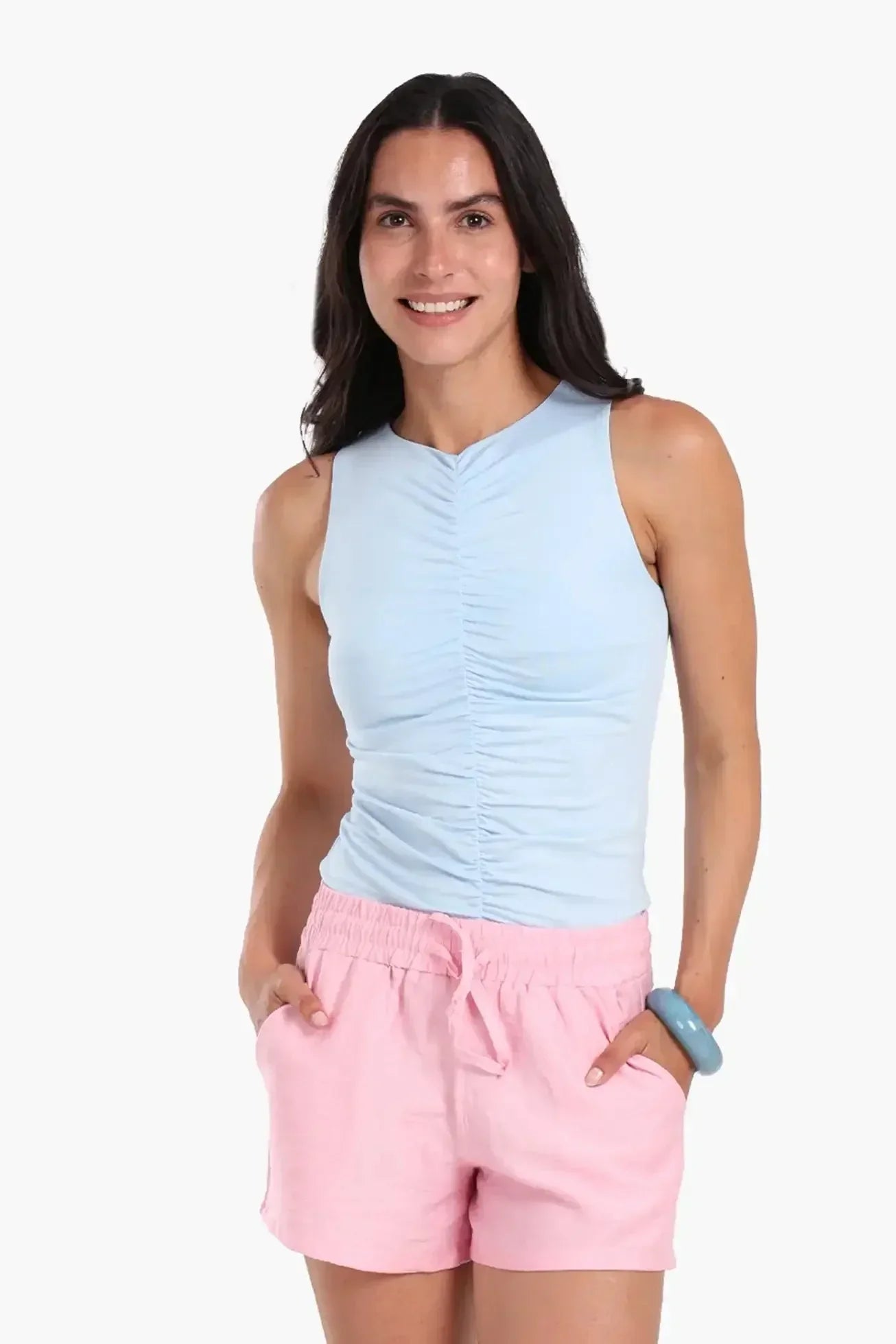 Carina - Ruched Front Tank Top 1
