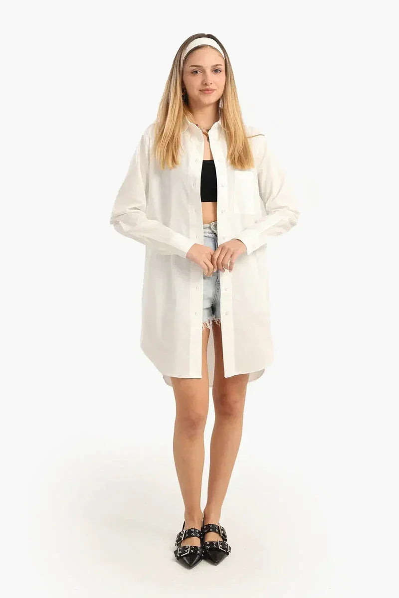 Cotton Button-Down Shirt - Carina 10