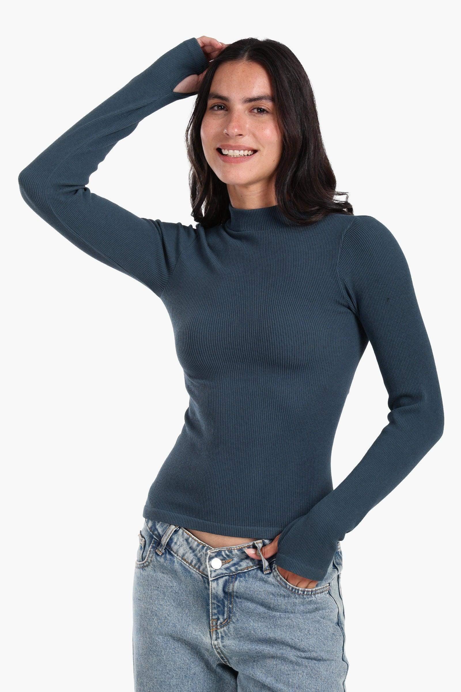 Carina - High Neck Top with Thumbhole 1