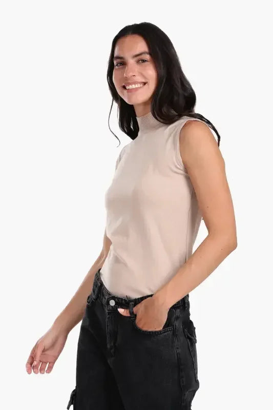 Carina - High Neck Sleeveless Pullover 6