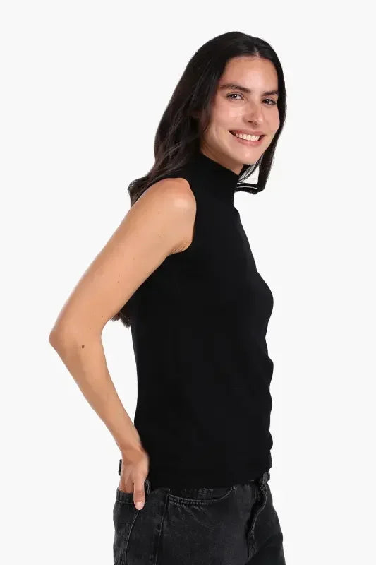 Carina - High Neck Sleeveless Pullover 4