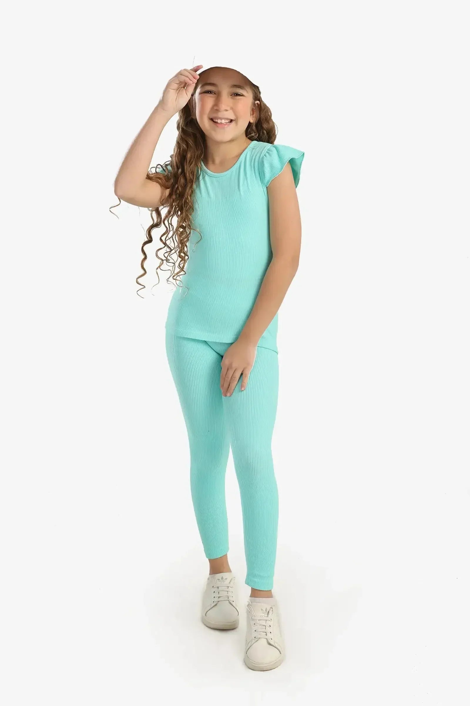 Carina - Girly Ribbed Leggings 21