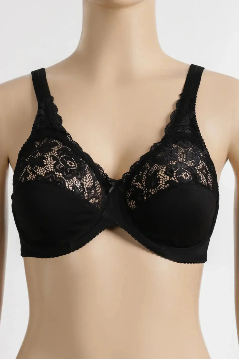 Carina - Wired Bra with Lace Detail 1