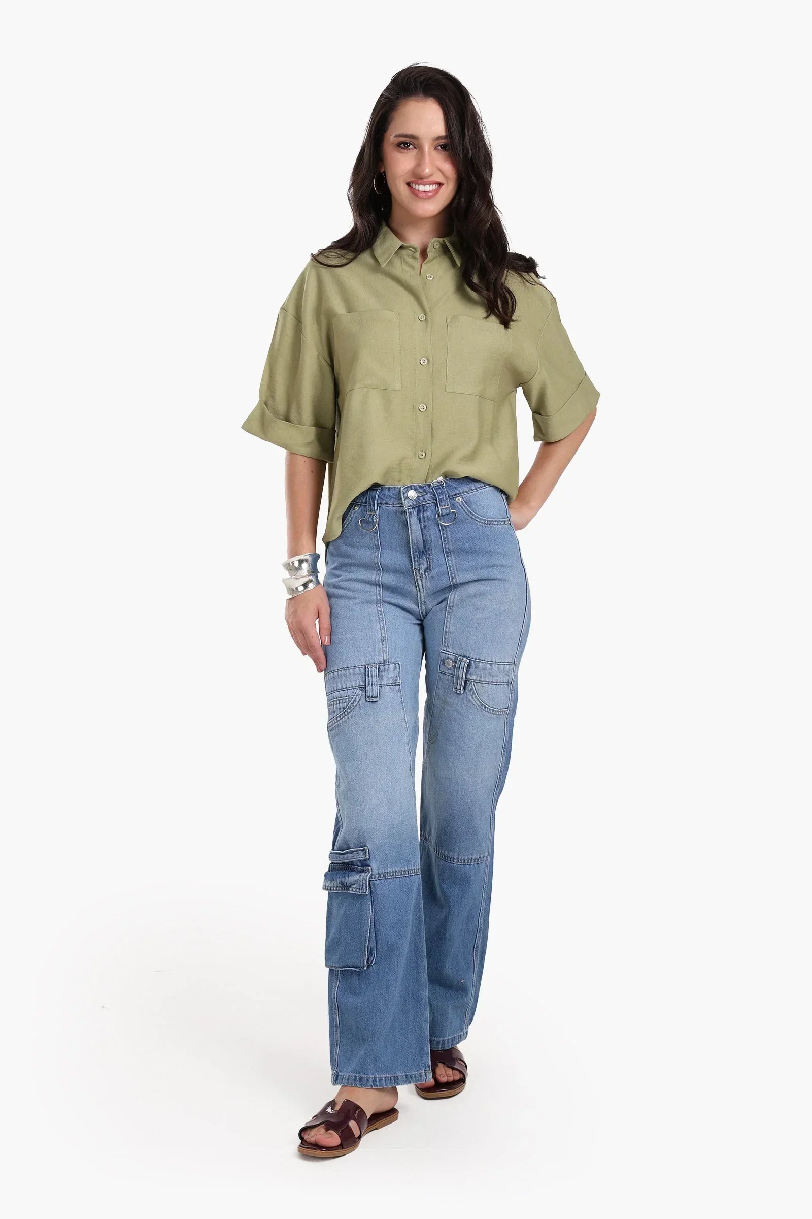 Clue - Folded Short Sleeves Shirt 5