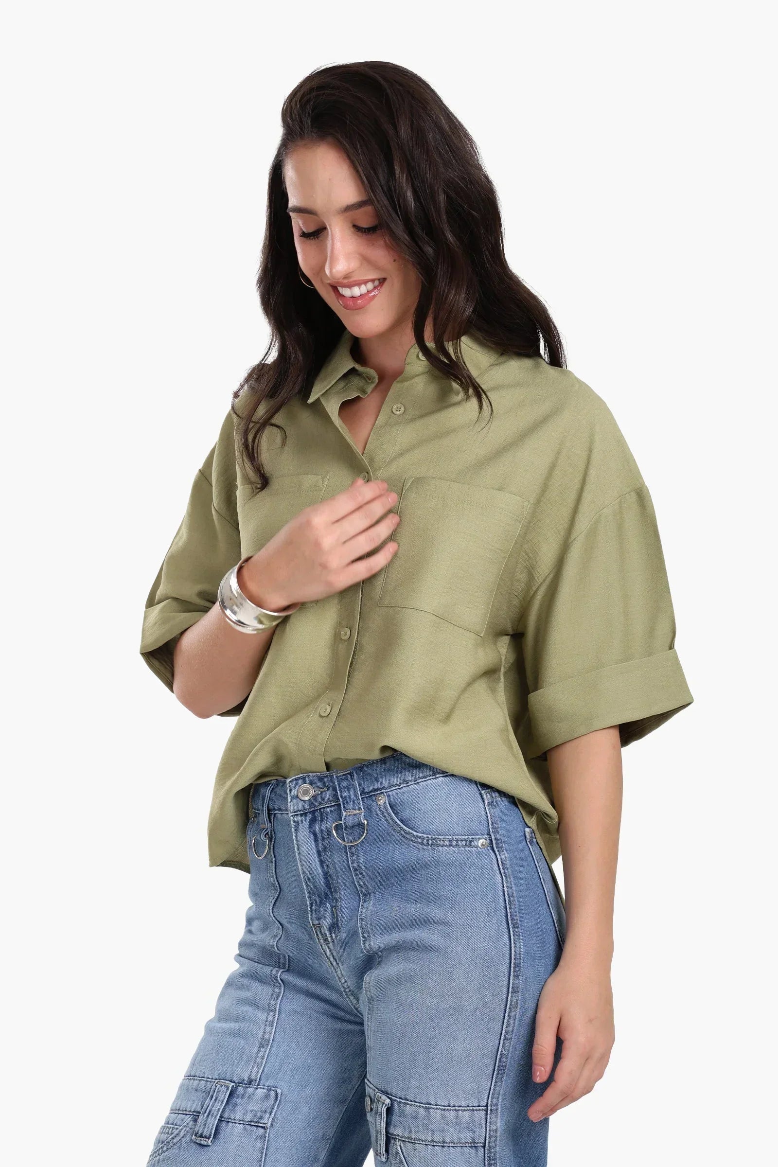 Clue - Folded Short Sleeves Shirt 2