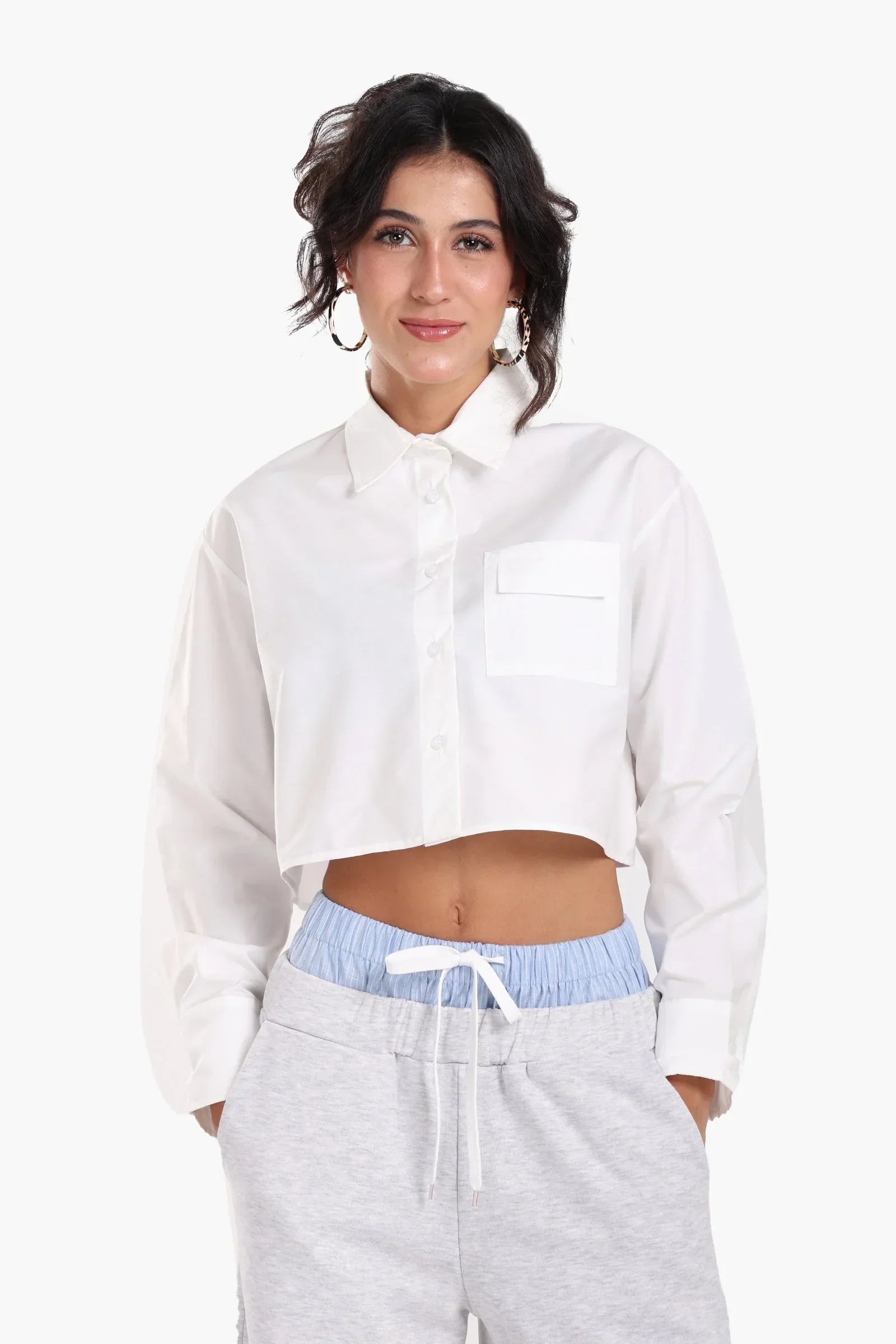 Clue - Cropped Viscose Shirt 5
