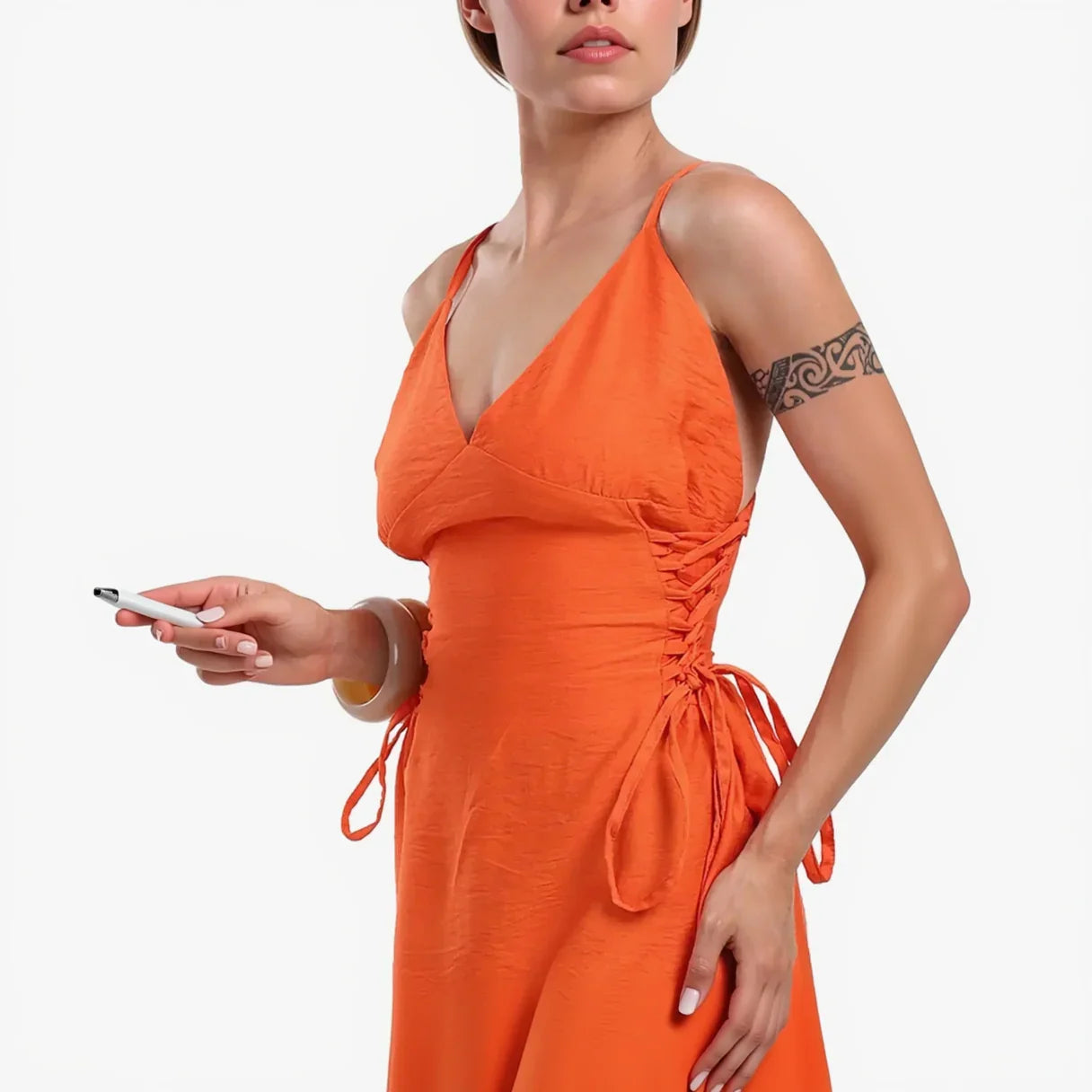 Ruched Sides Beach Dress - Carina 11