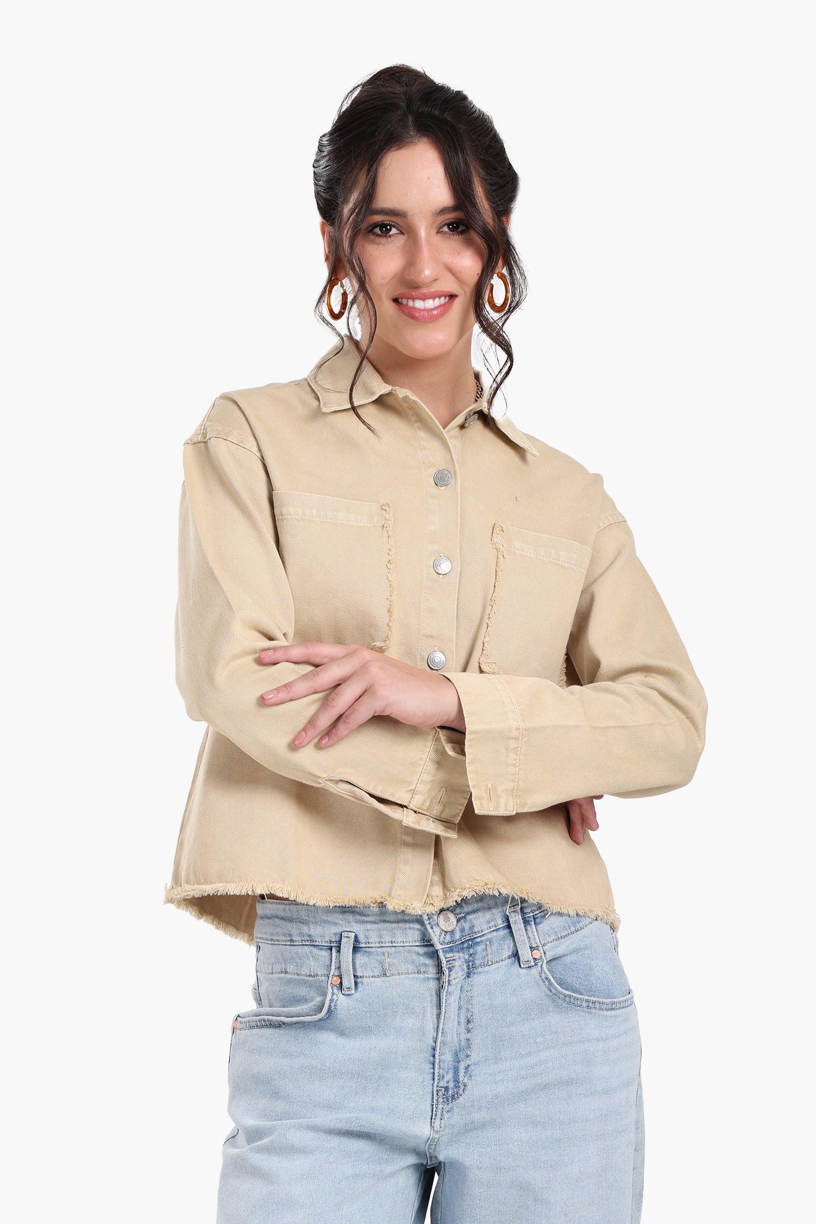 Clue - Beige Denim Jacket 1