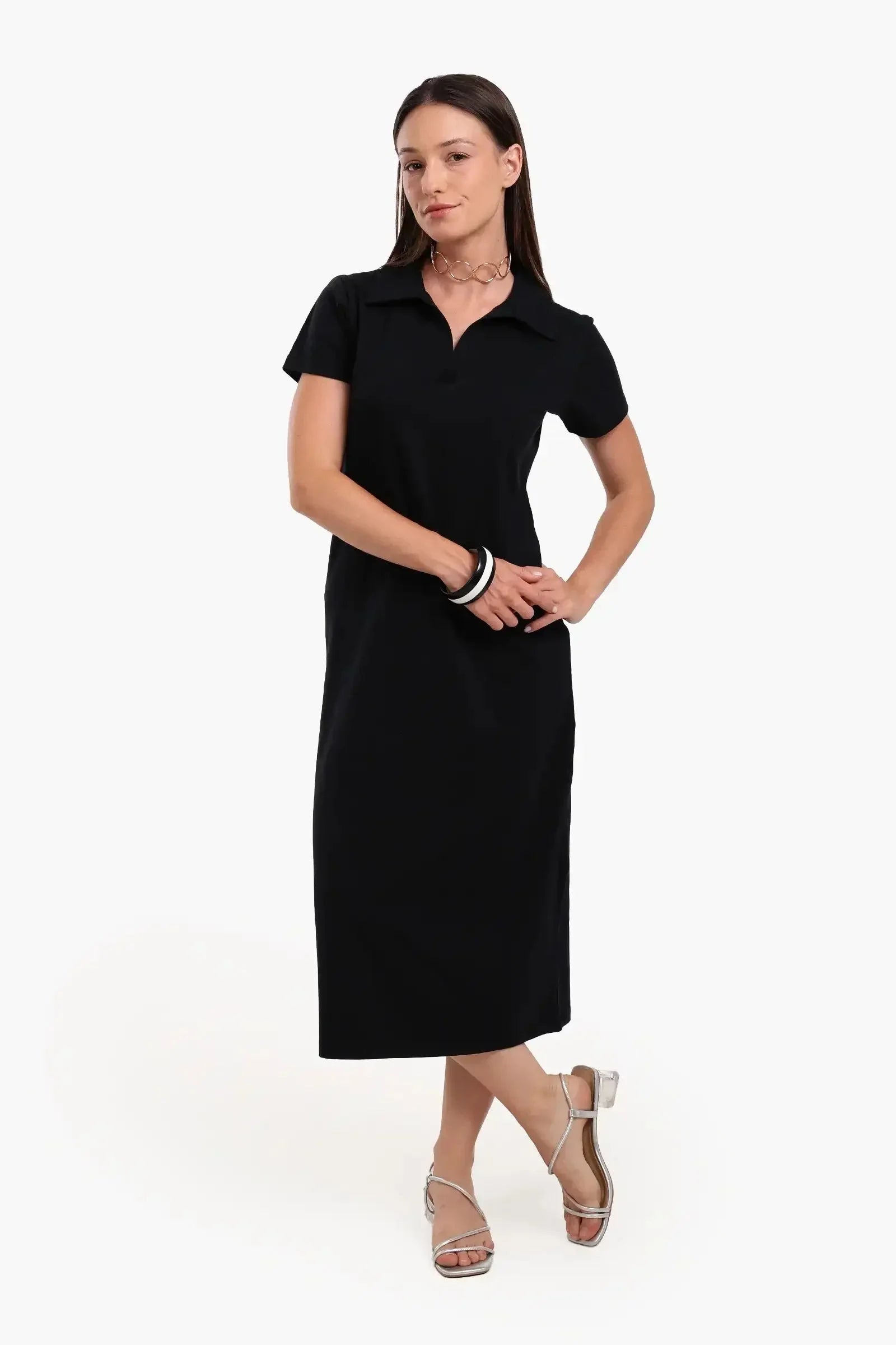 Carina - Polo Neck Midi Dress 9