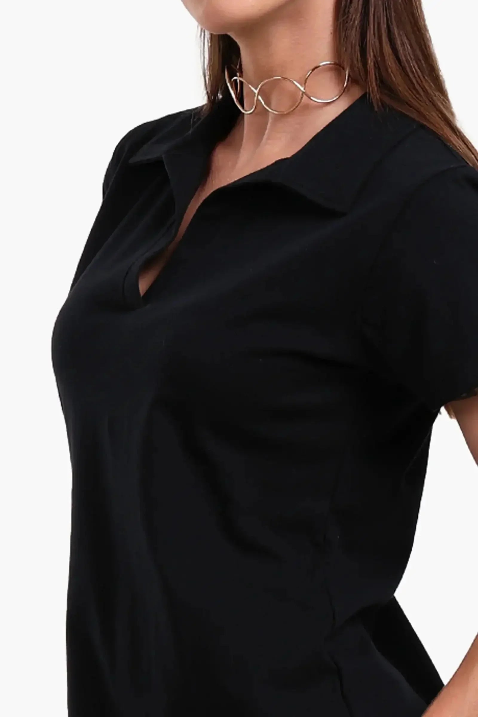 Carina - Polo Neck Midi Dress 12