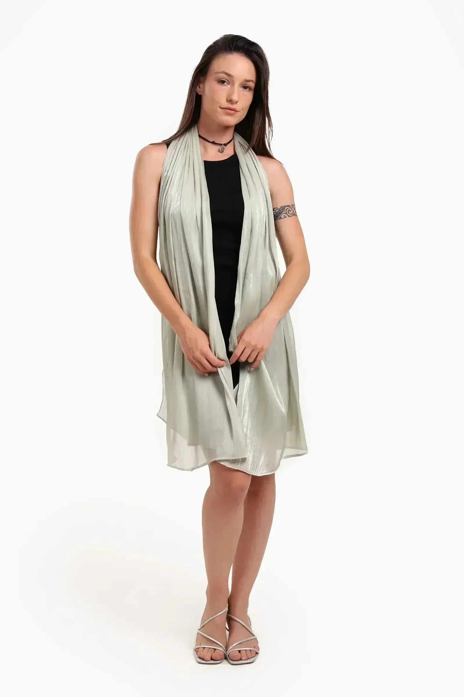 Carina - Organza Crinkle Scarf 10