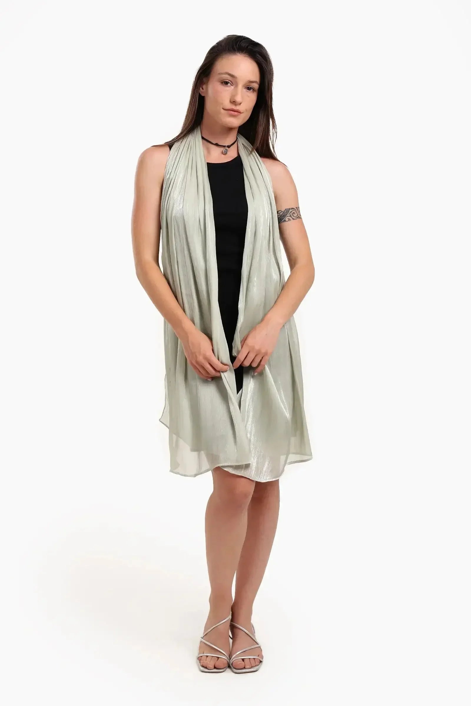 Carina - Organza Crinkle Scarf 10