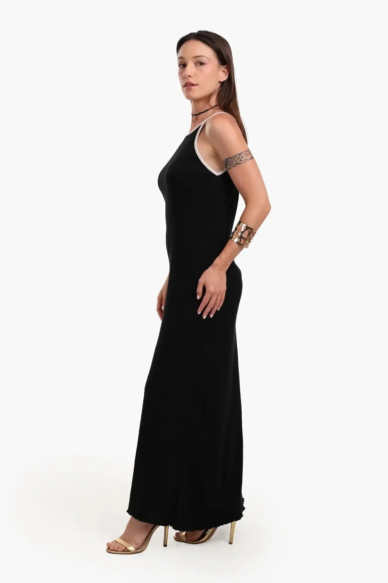 Carina - Maxi Dress with Frilled Edge 5