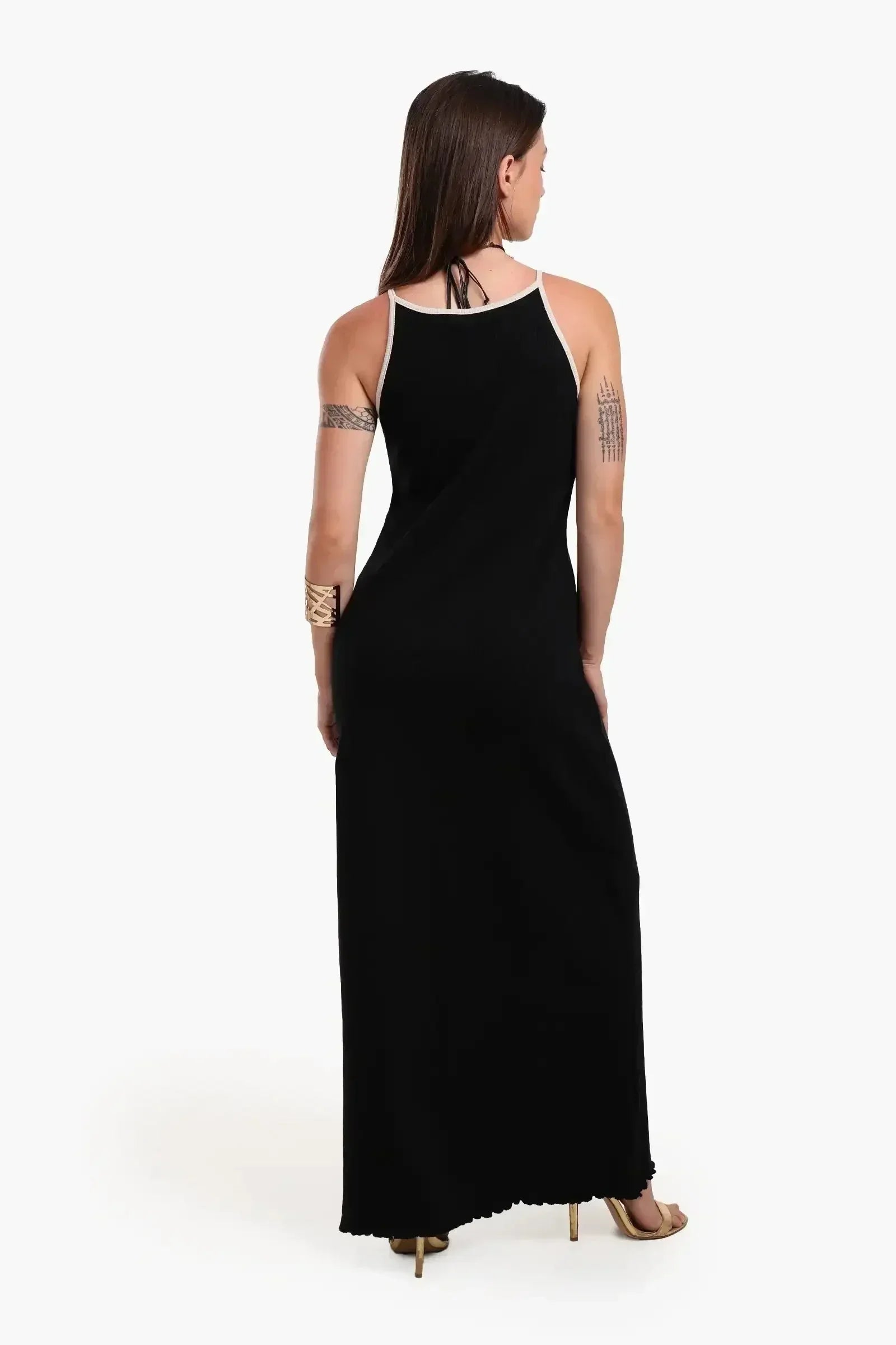 Carina - Maxi Dress with Frilled Edge 3