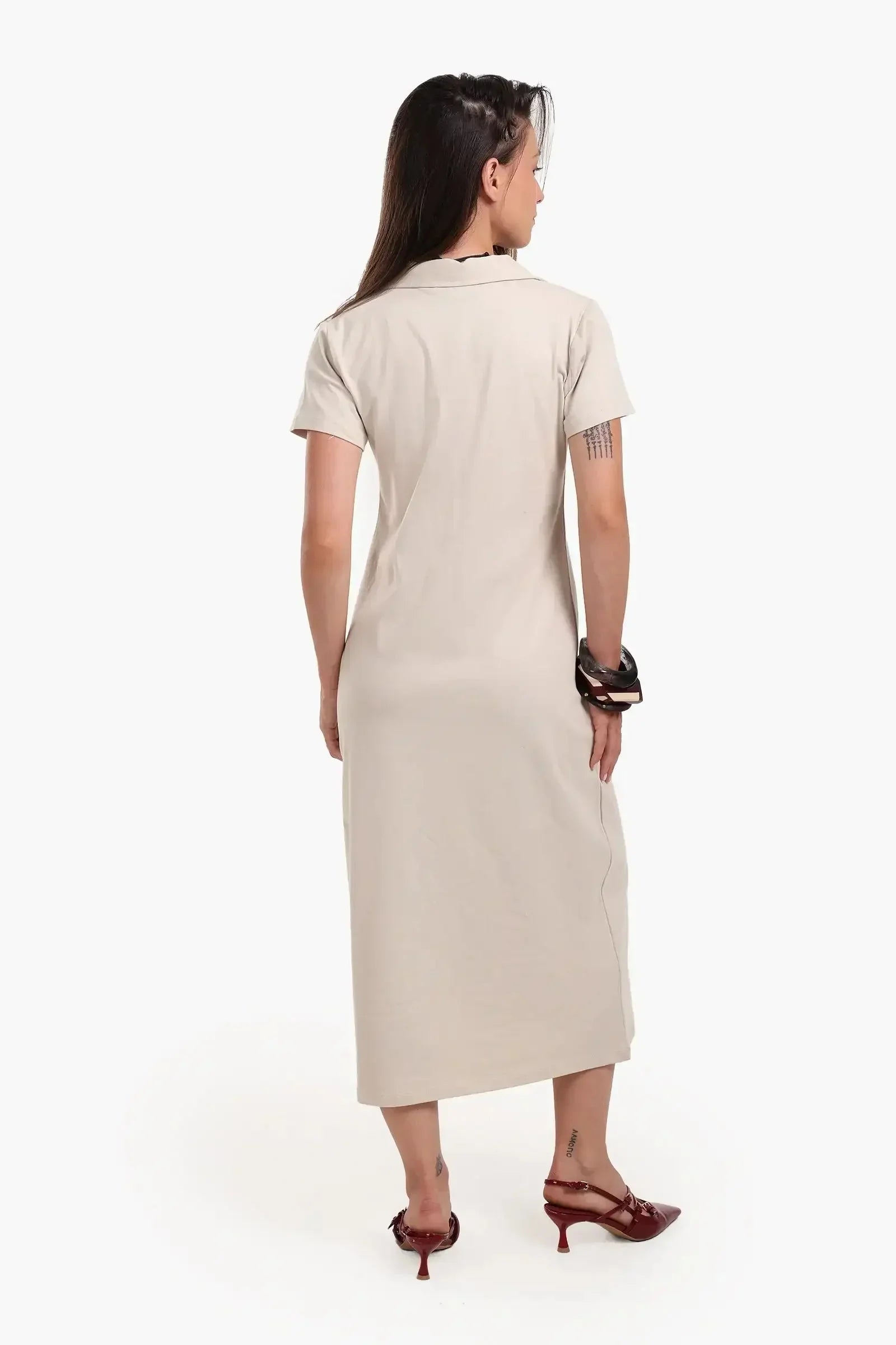 Carina - Polo Neck Midi Dress 7