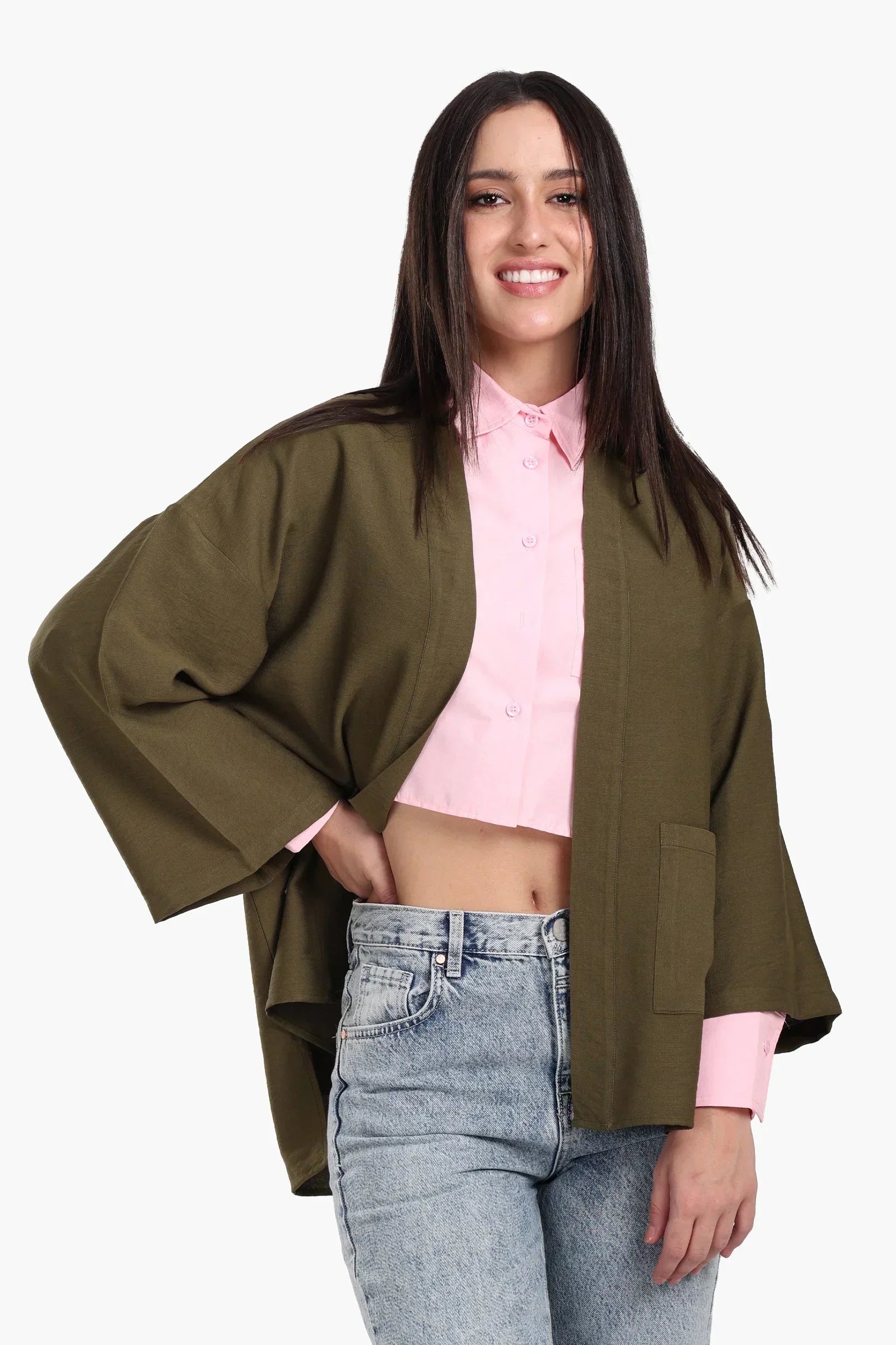 Clue - Wrist Length Sleeves Kimono 1