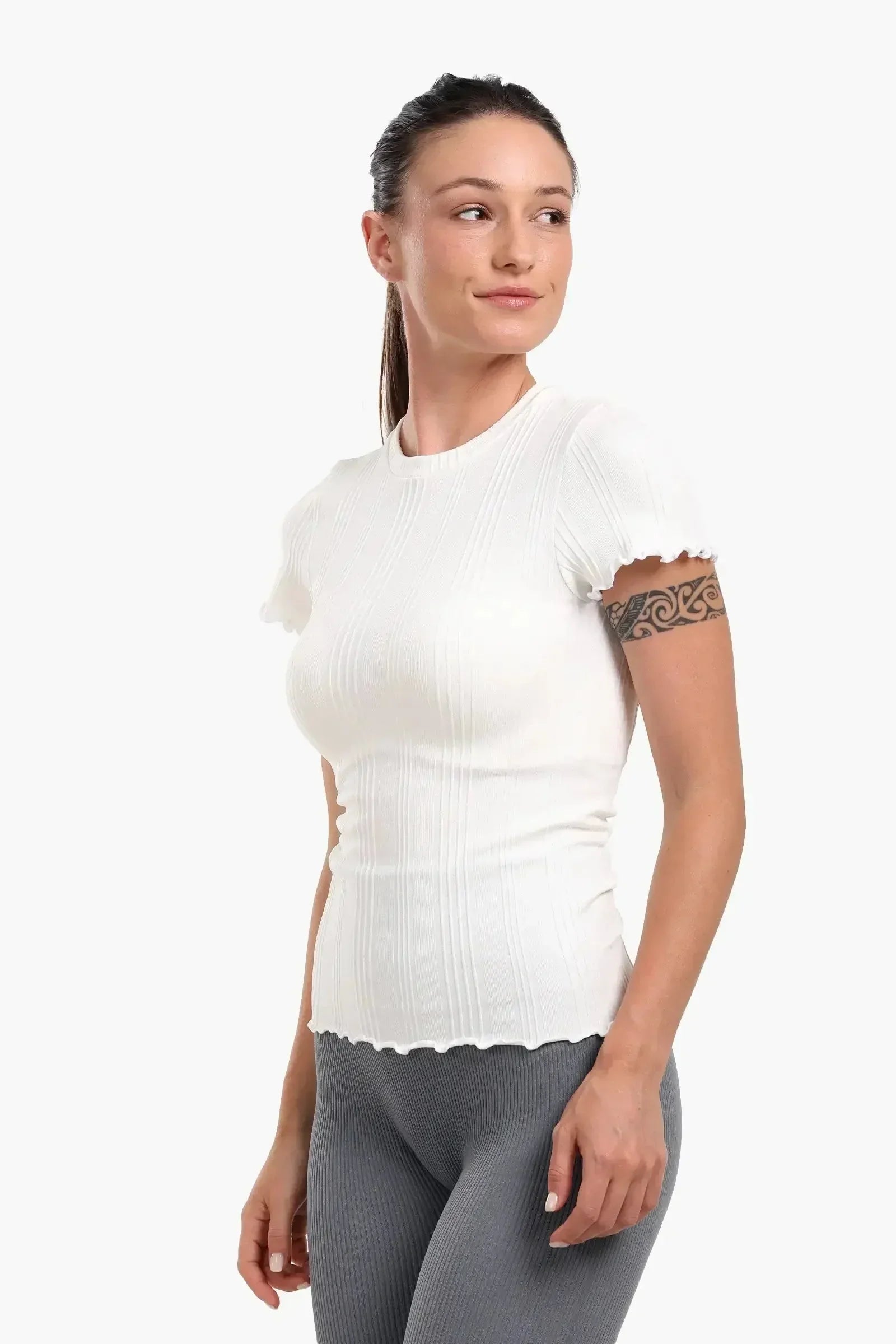 Carina - Seamless Ribbed Slim Fit Top 12