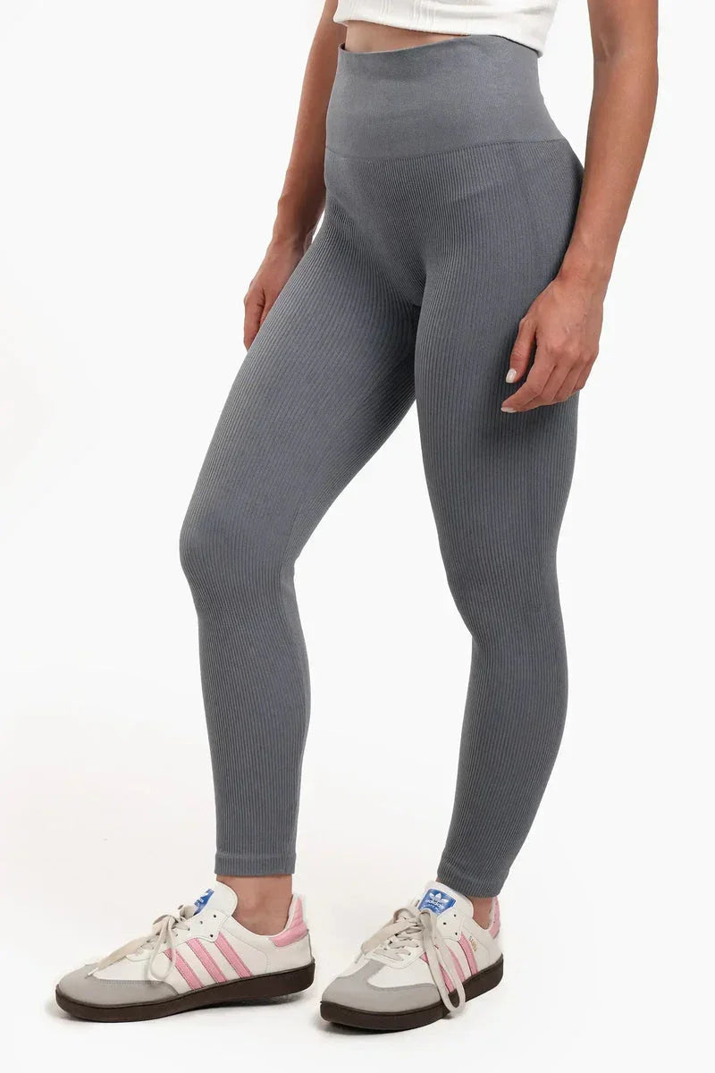 Ribbed High-Waist Leggings - Carina 15