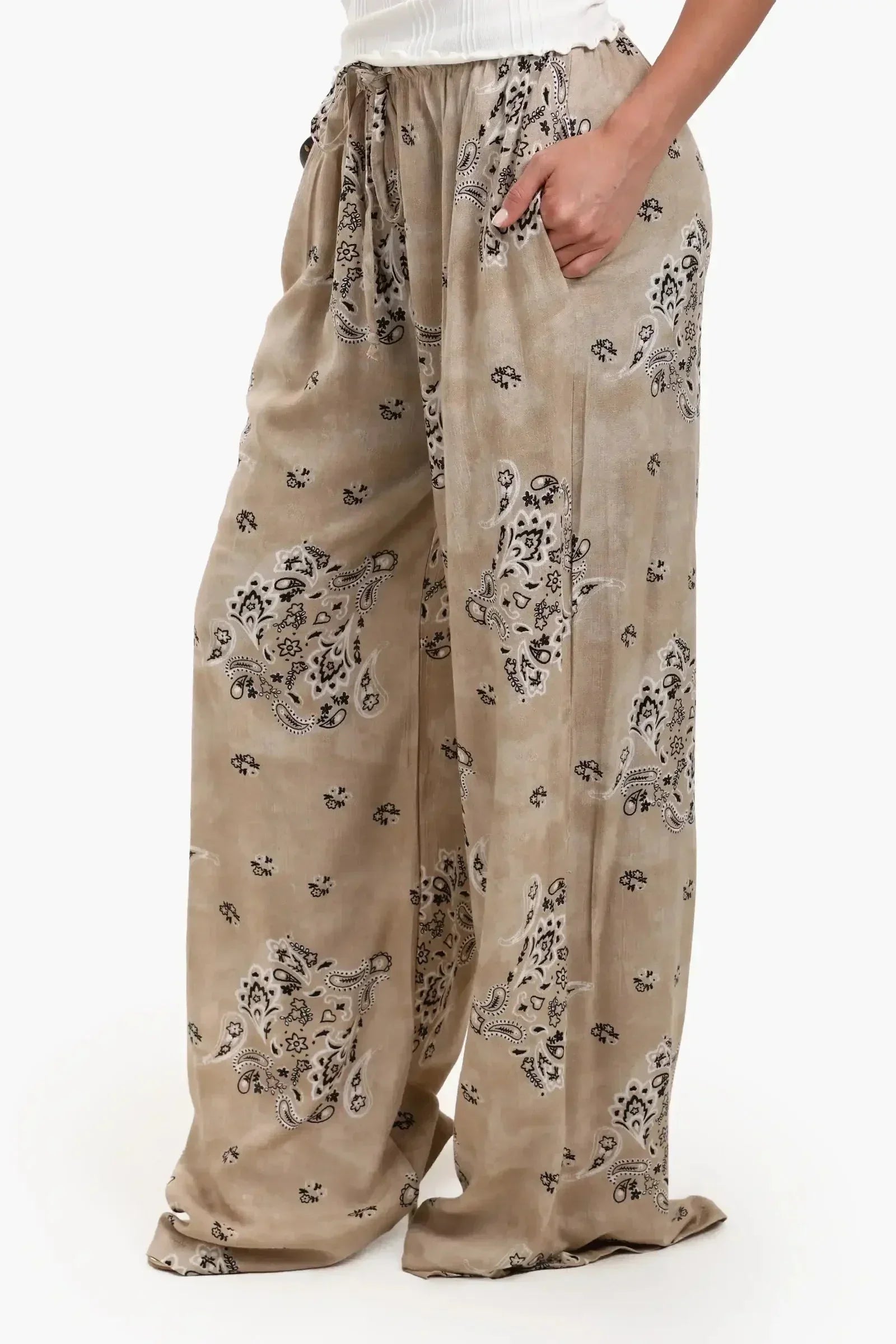 Carina - Printed Wide Leg Pants 6