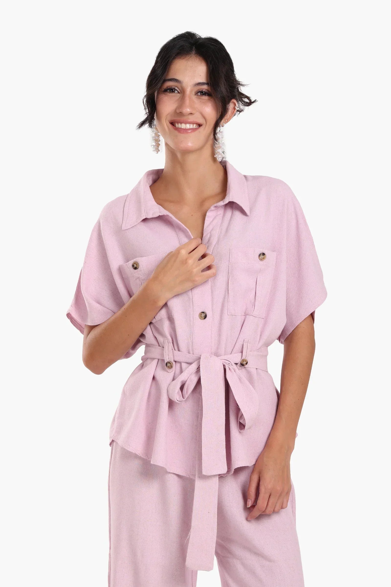 Clue - Utility Belted Lounge Top 1