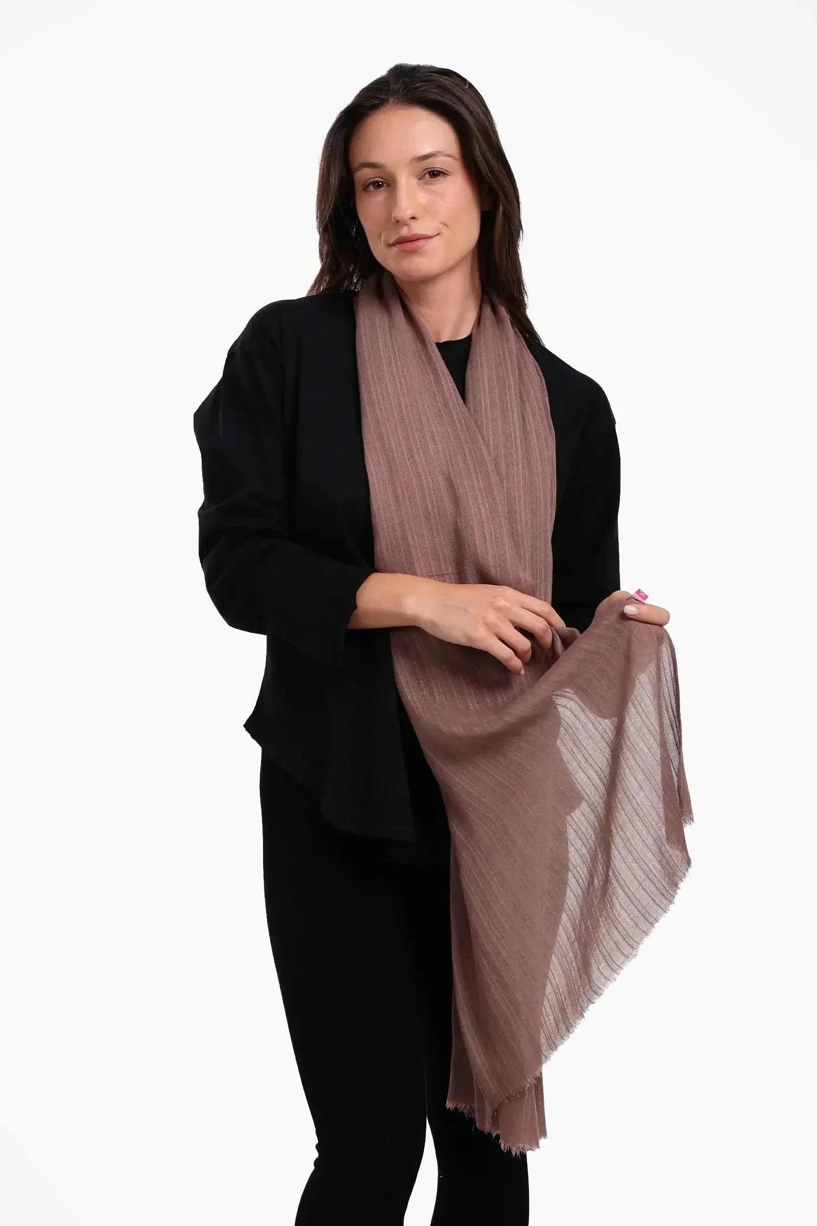 Carina - Striped Cotton Scarf 6