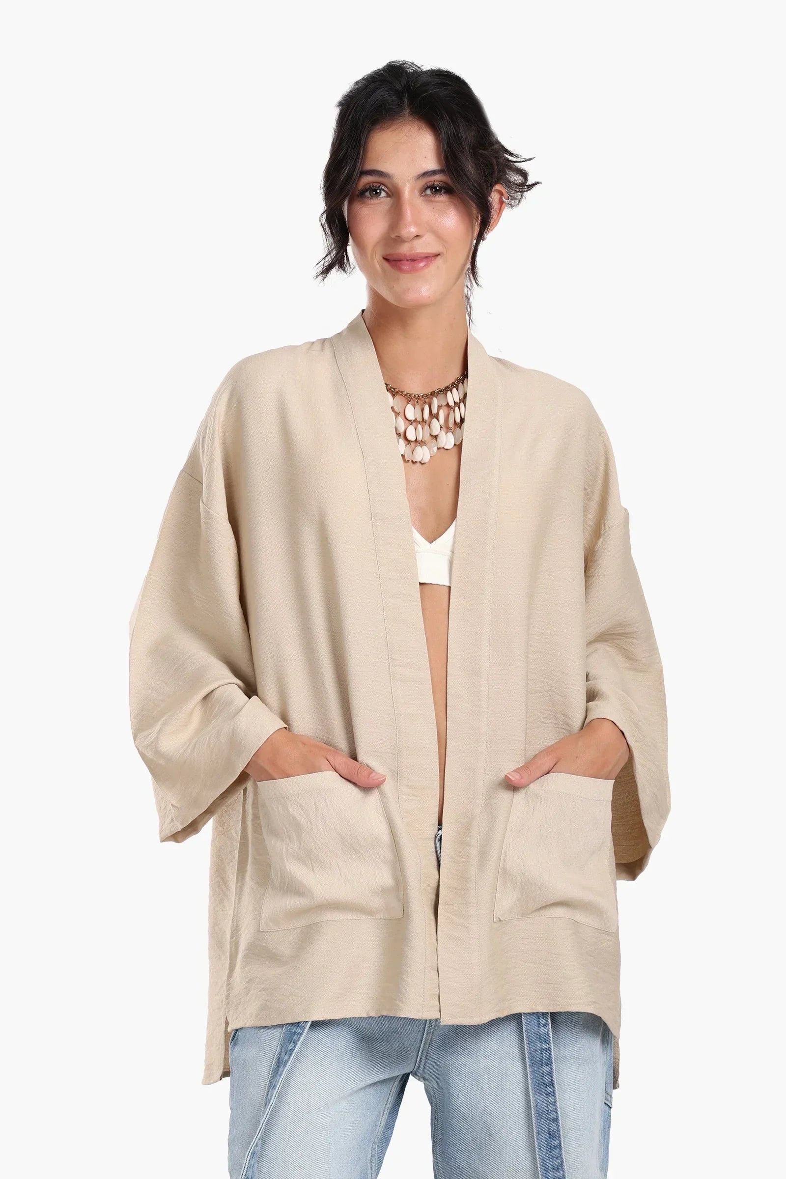 Clue - Wrist Length Sleeves Kimono 5