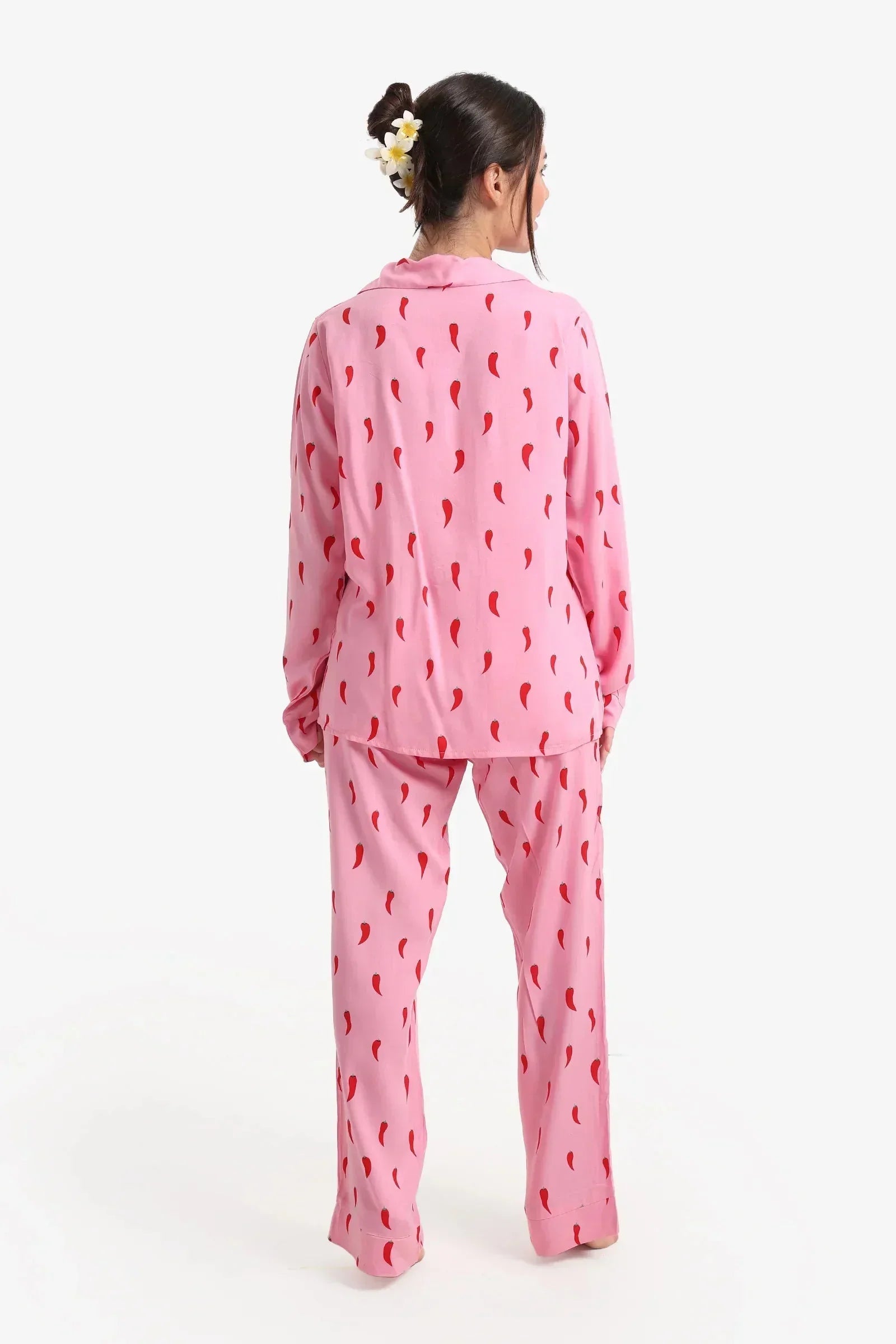 Carina - Pepper Print Relaxed Pyjama Set 5