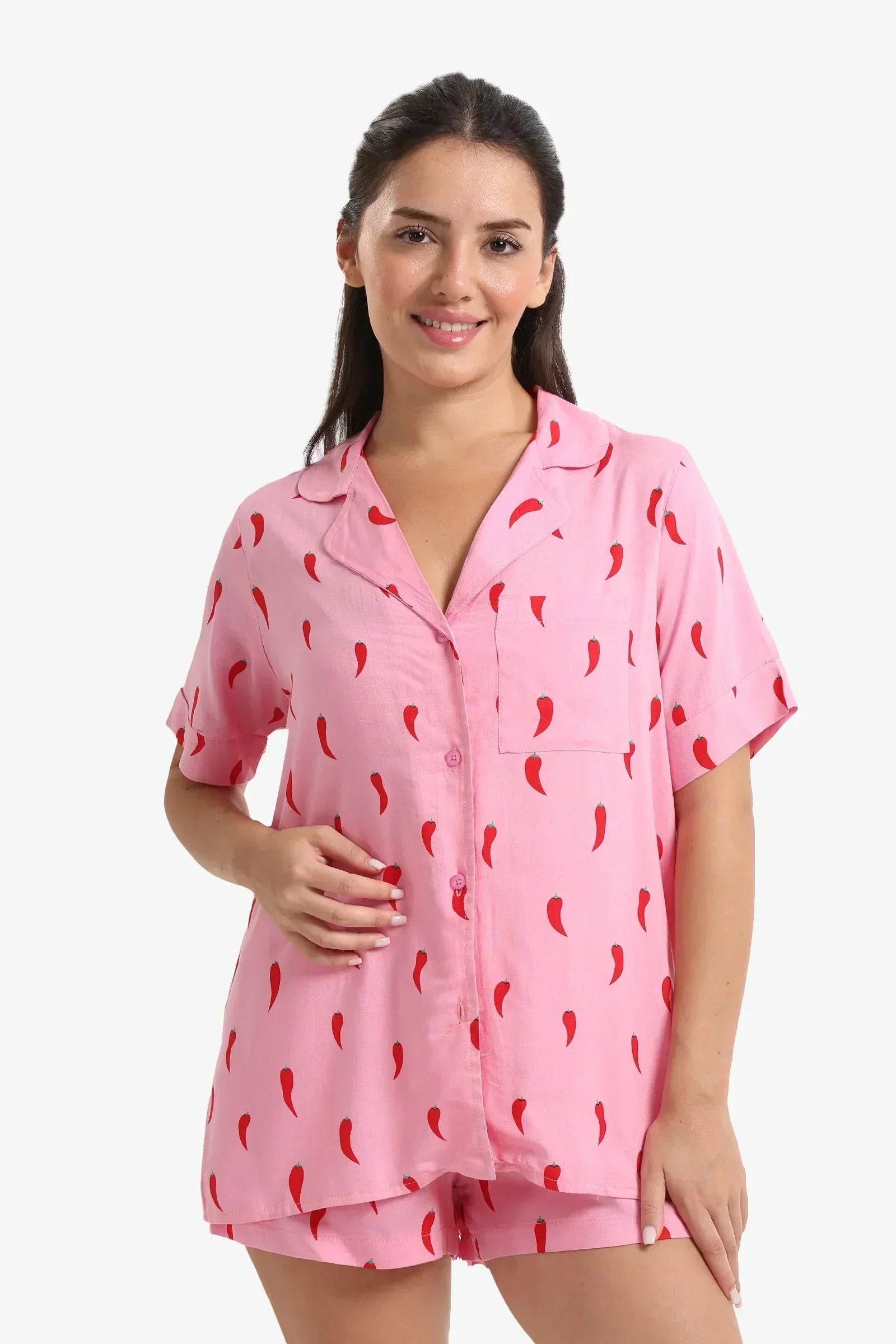Carina - Pepper Print Pyjama Set 1