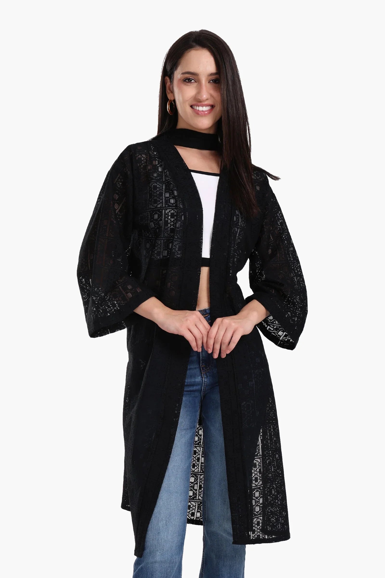 Clue - Lace Pattern Kimono 5