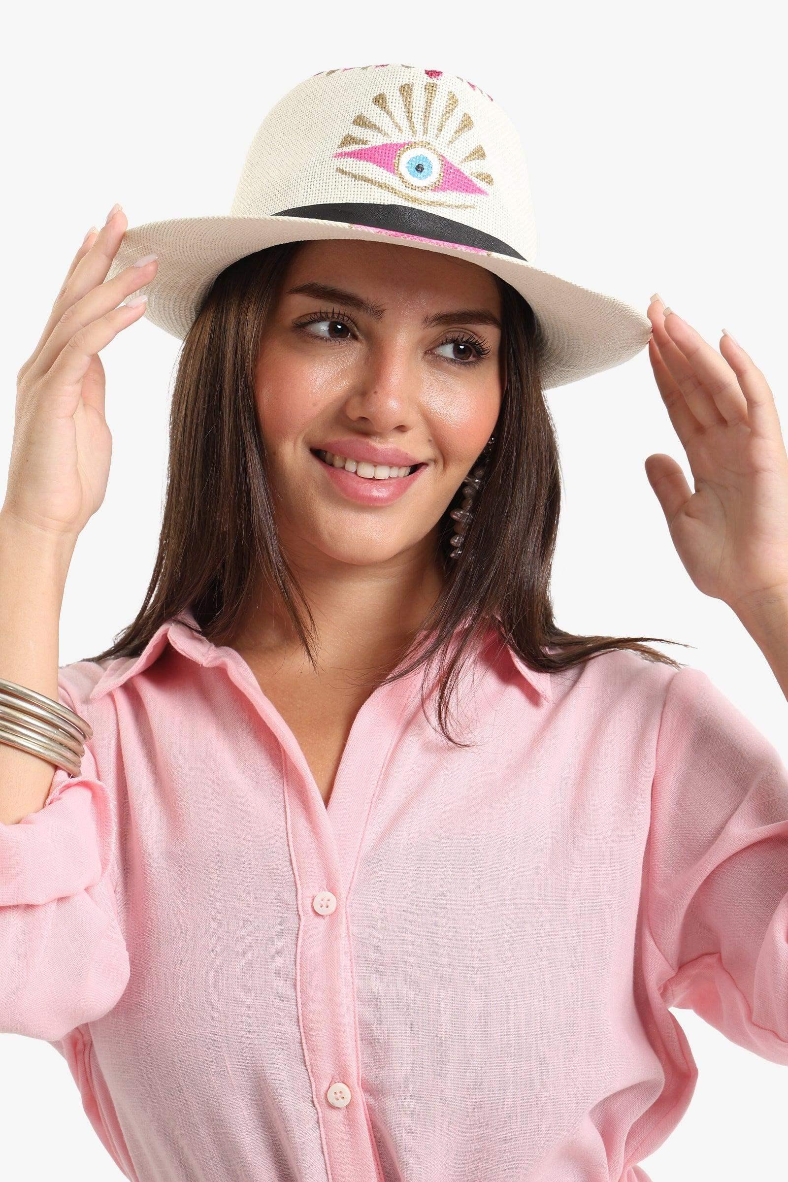 Carina - Eye Straw Beach Hat 1