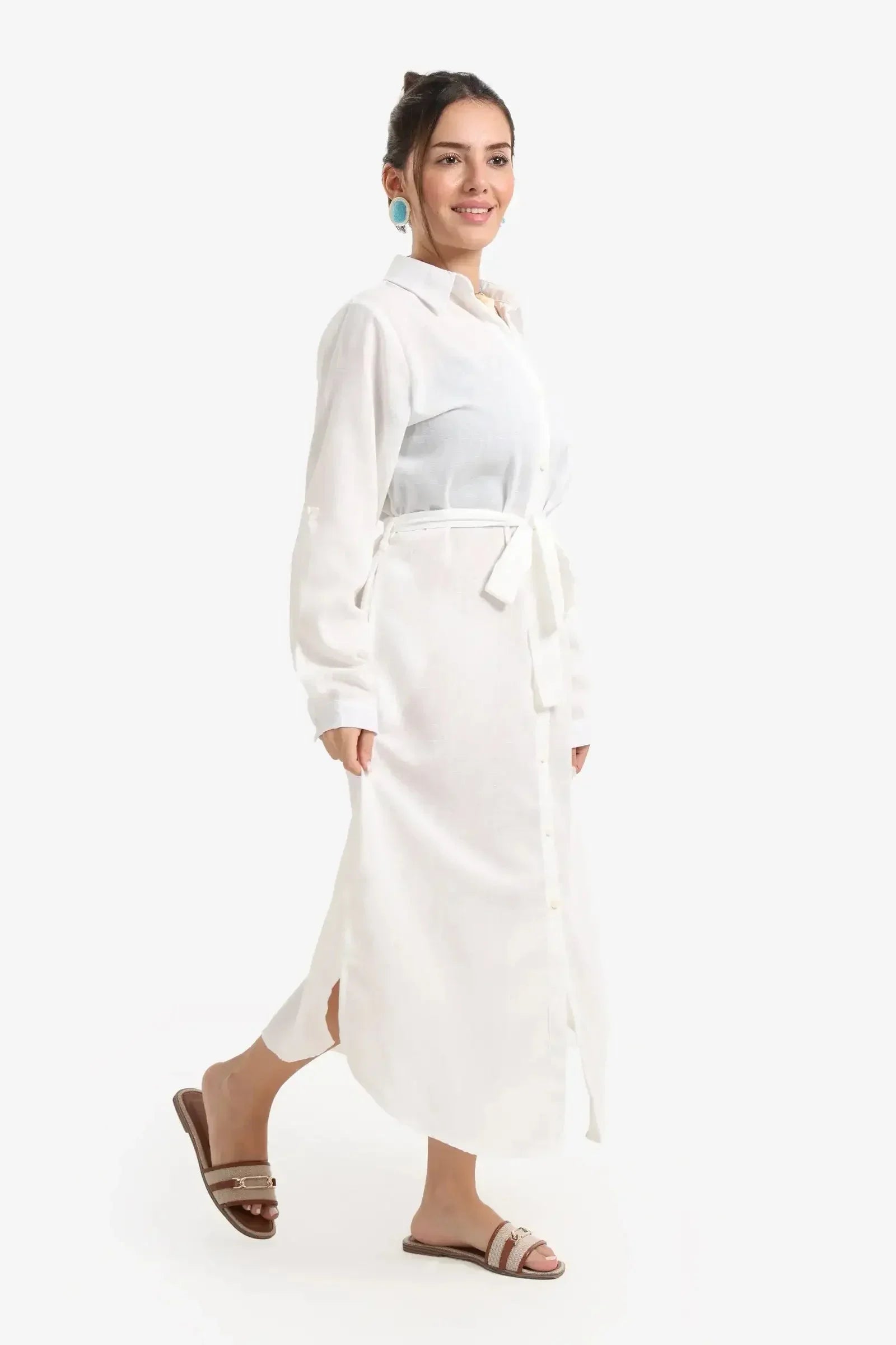 Carina - Beach Dress with Deatchable Belt 10