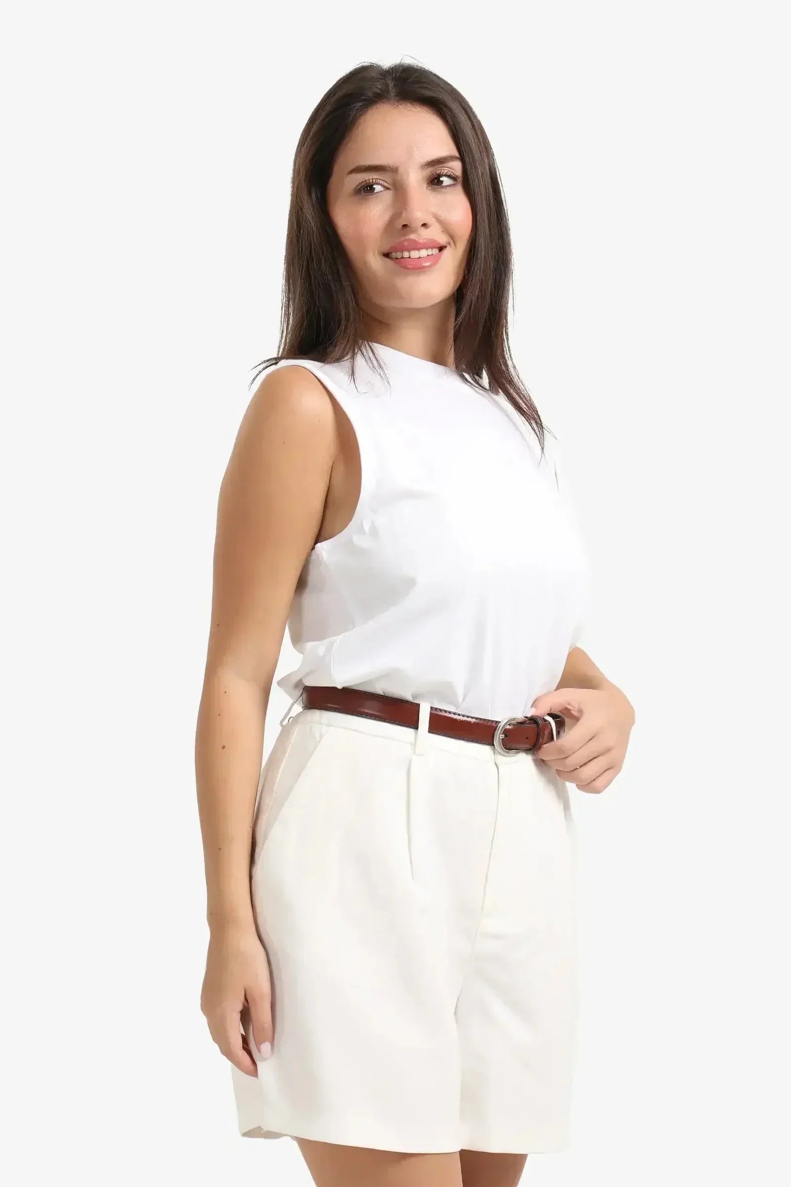 Carina - Cotton Sleeveless Top 1