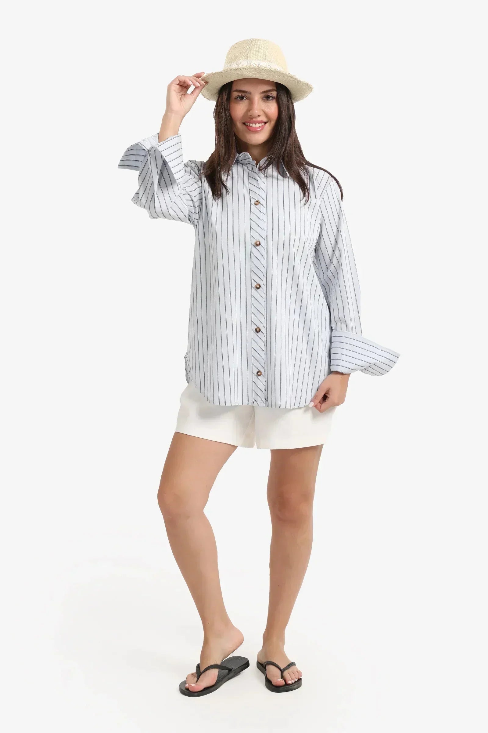 Carina - Blue Striped Shirt 5