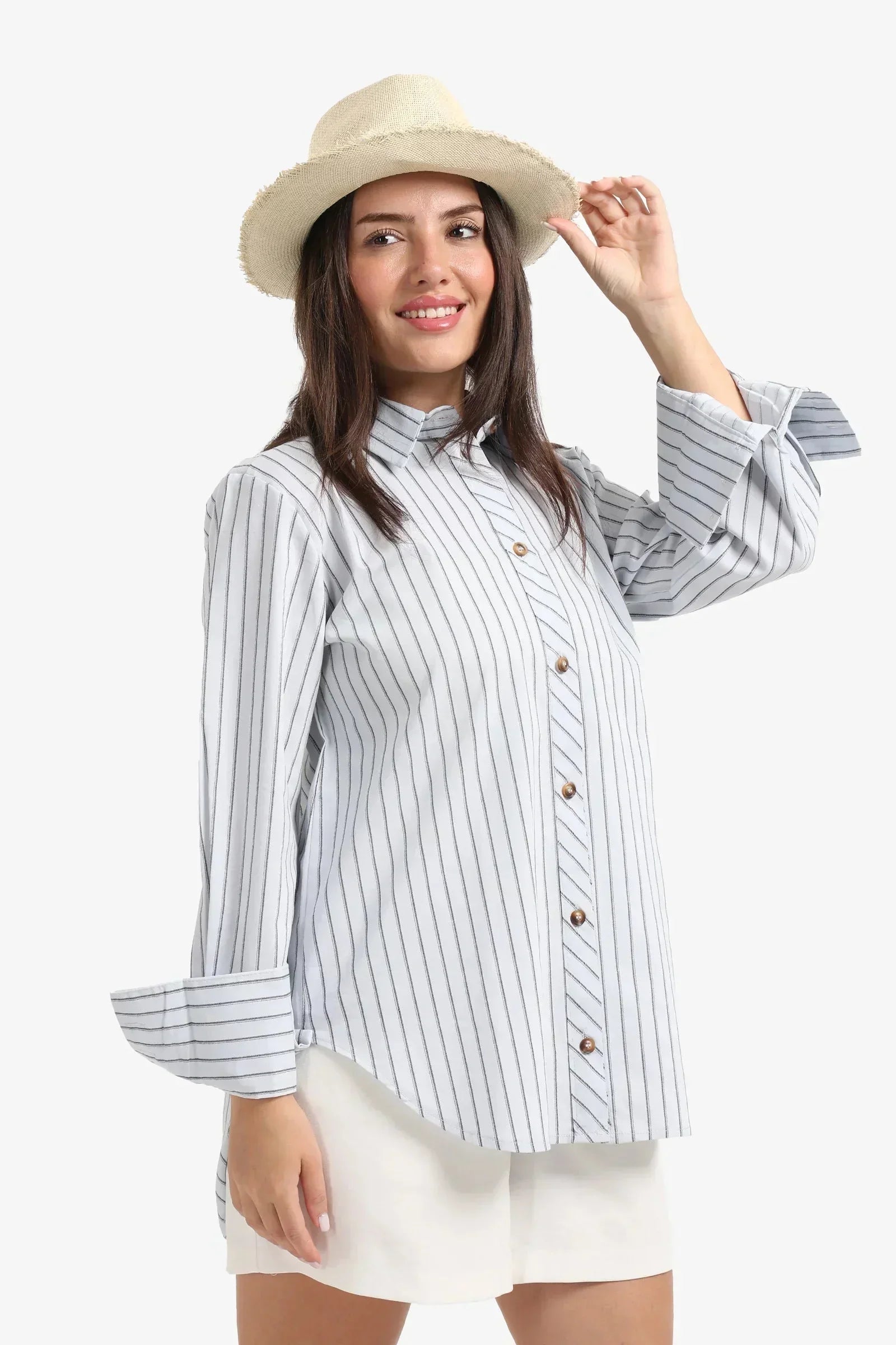Carina - Blue Striped Shirt 6