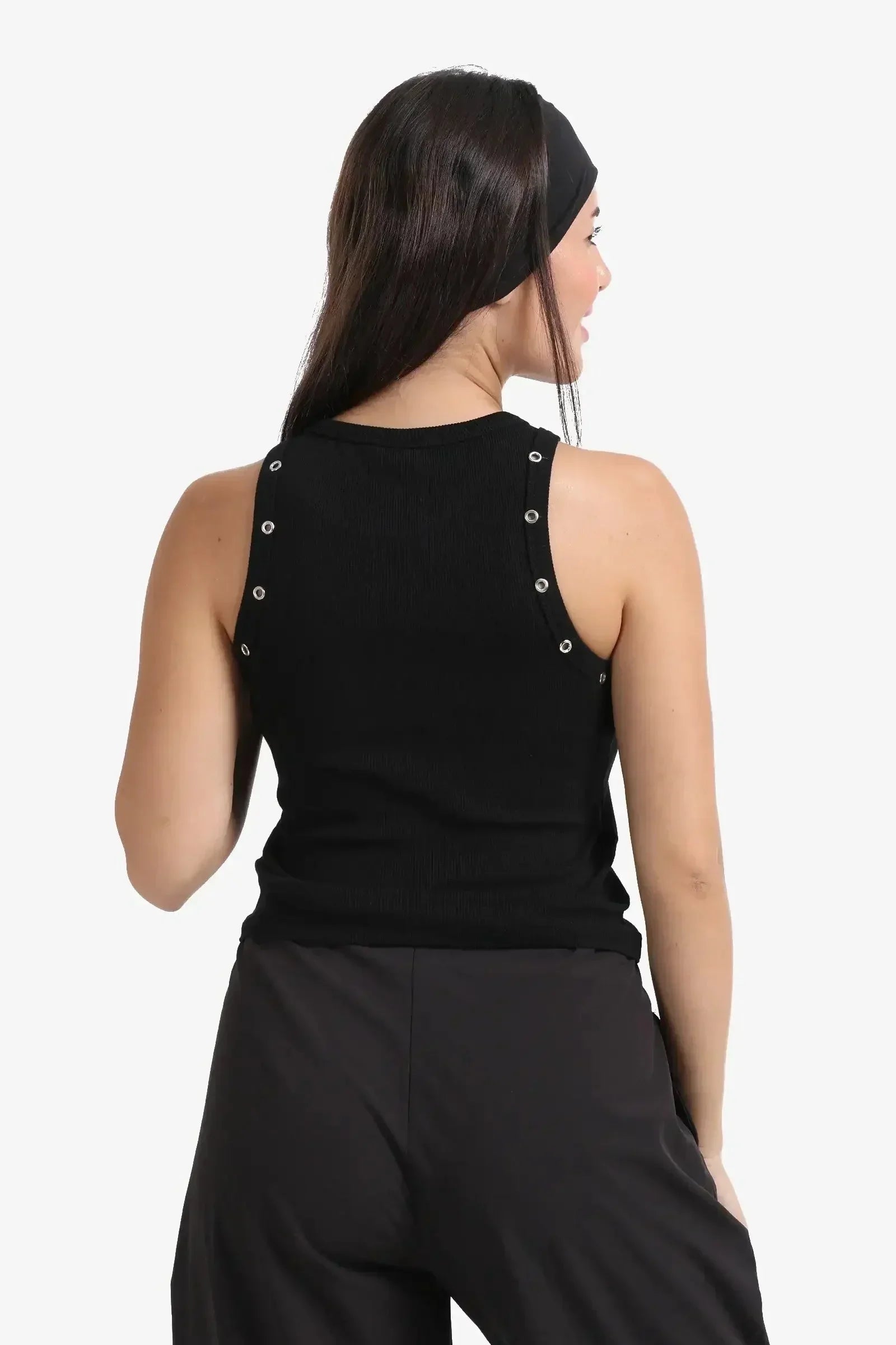 Carina - Metal Button Detail Top 3
