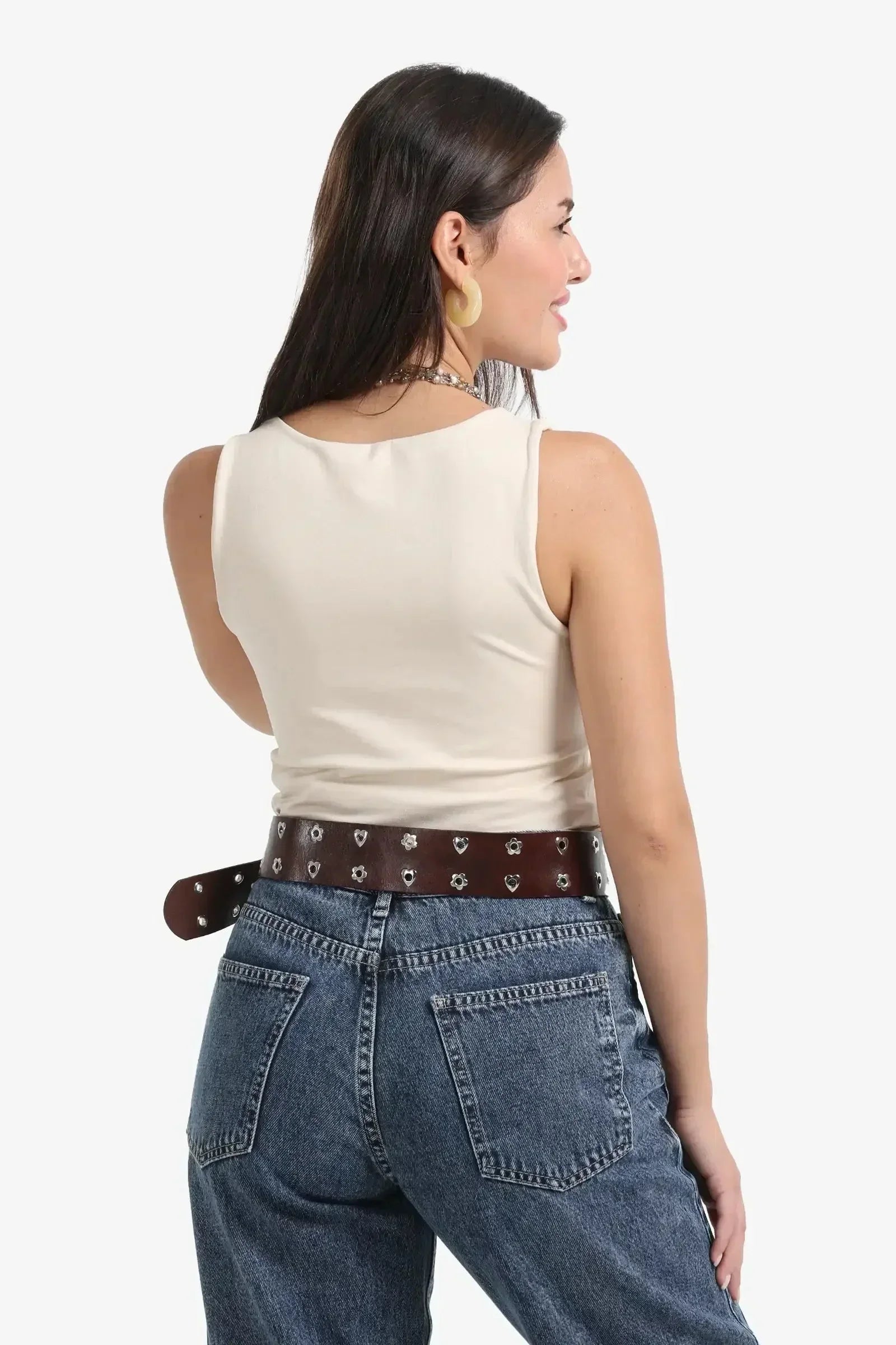 Carina - Sleek Solid Patterned Top 3