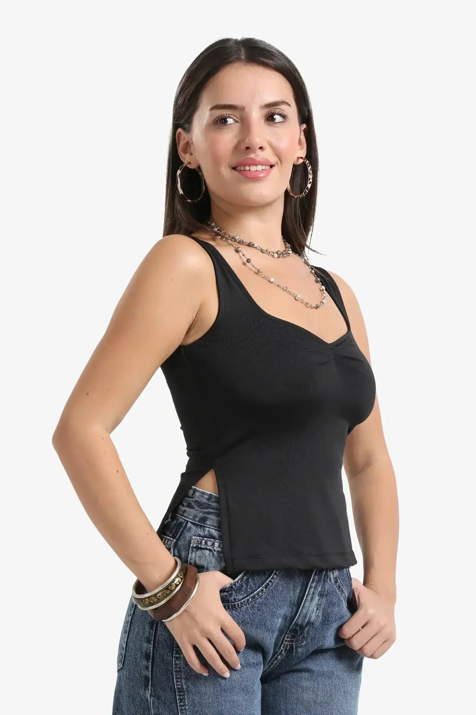 Carina - Heart Scoop Collar Top 11