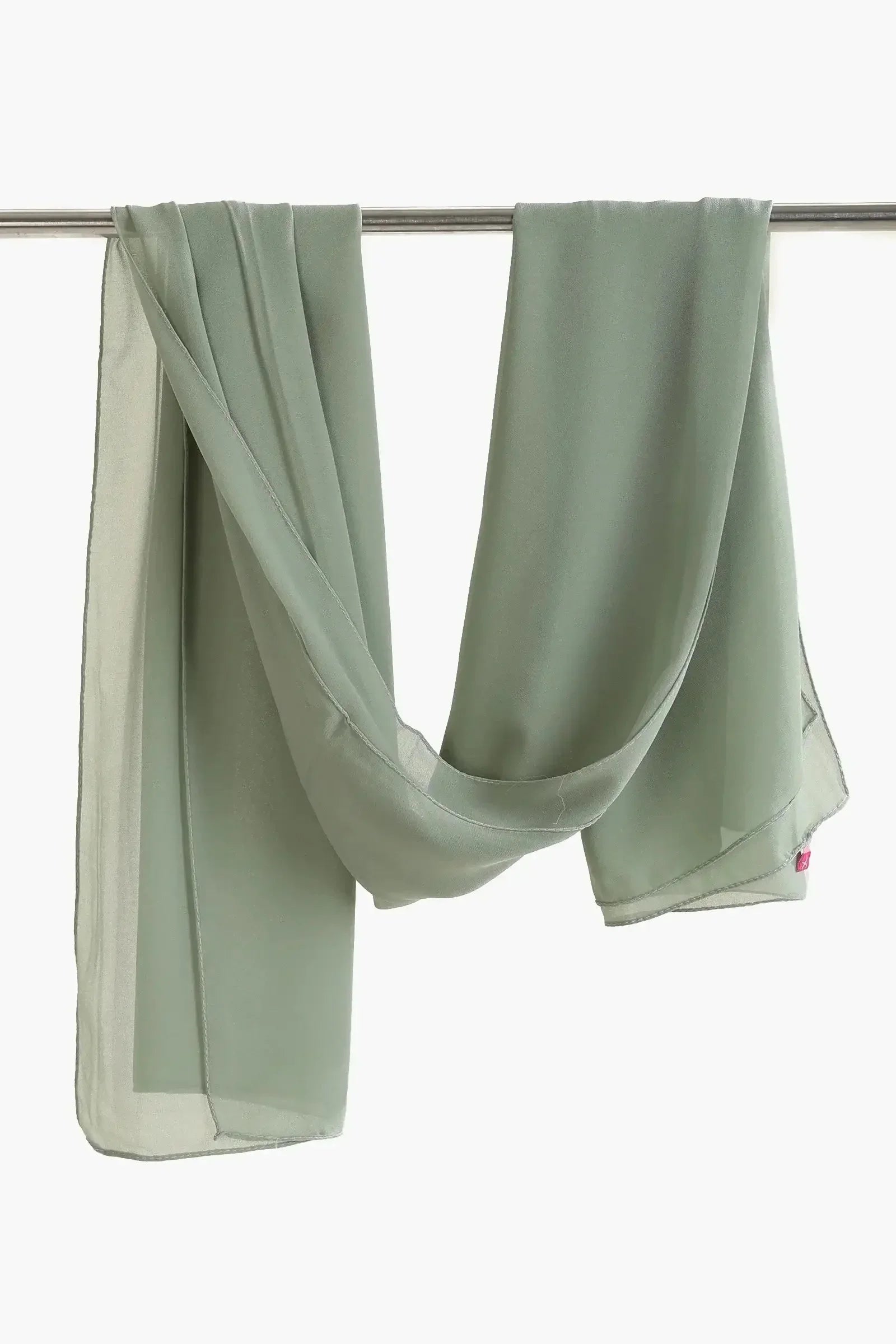 Carina - Solid Pattern Chiffon Scarf 4